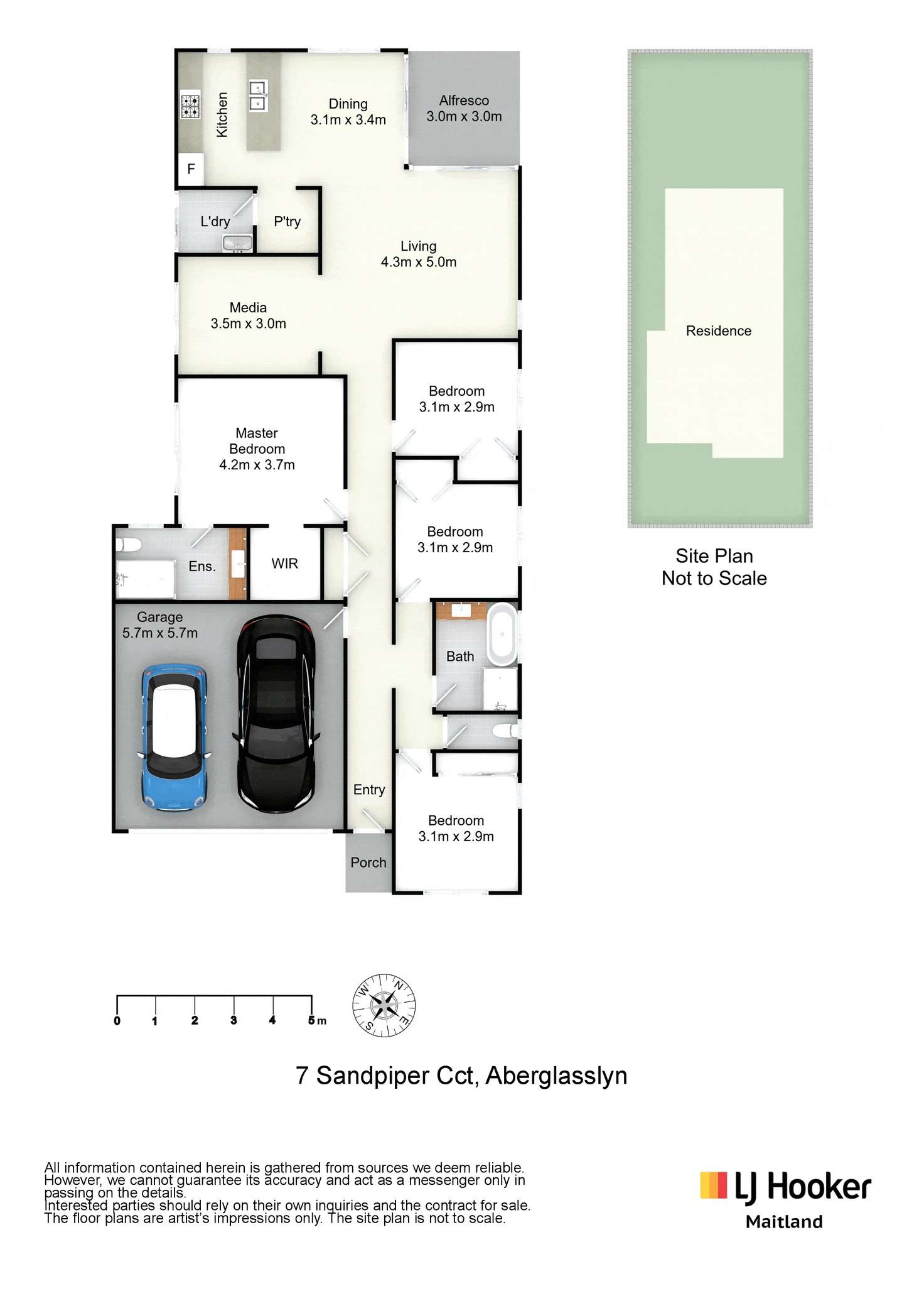 Floorplan of Homely house listing, 7 Sandpiper Circuit, Aberglasslyn NSW 2320