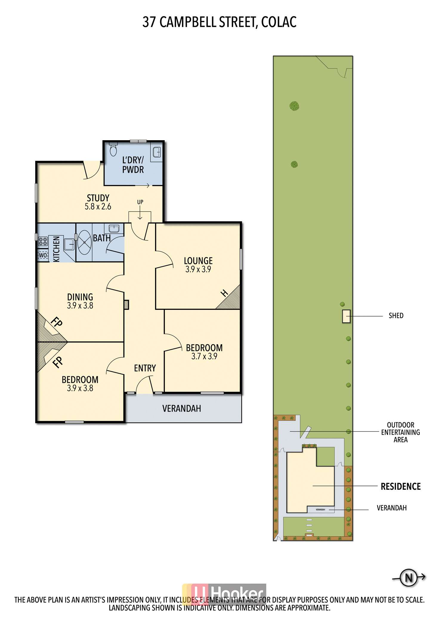 Floorplan of Homely house listing, 37 Campbell Street, Colac VIC 3250