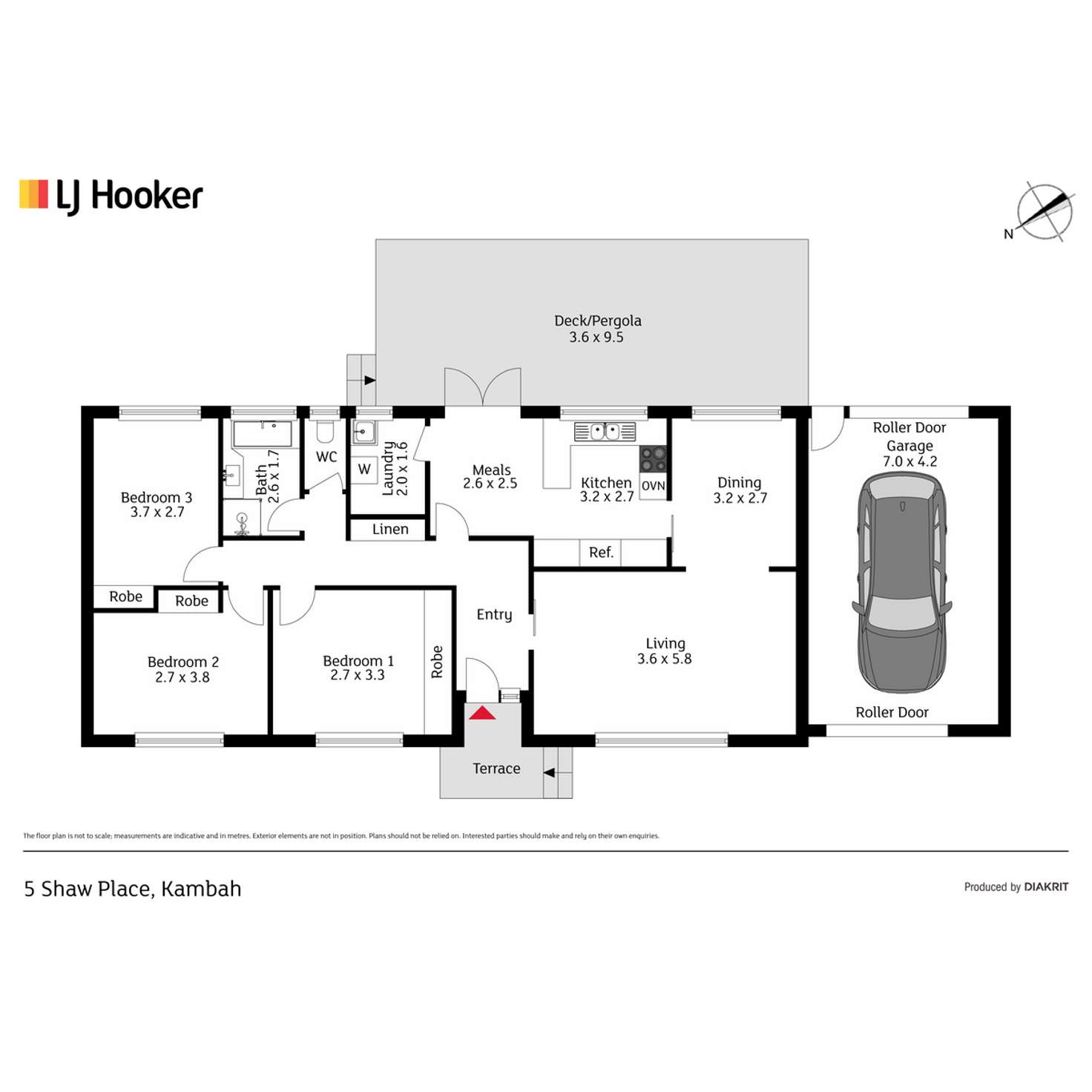 Floorplan of Homely house listing, 5 Shaw Place, Kambah ACT 2902