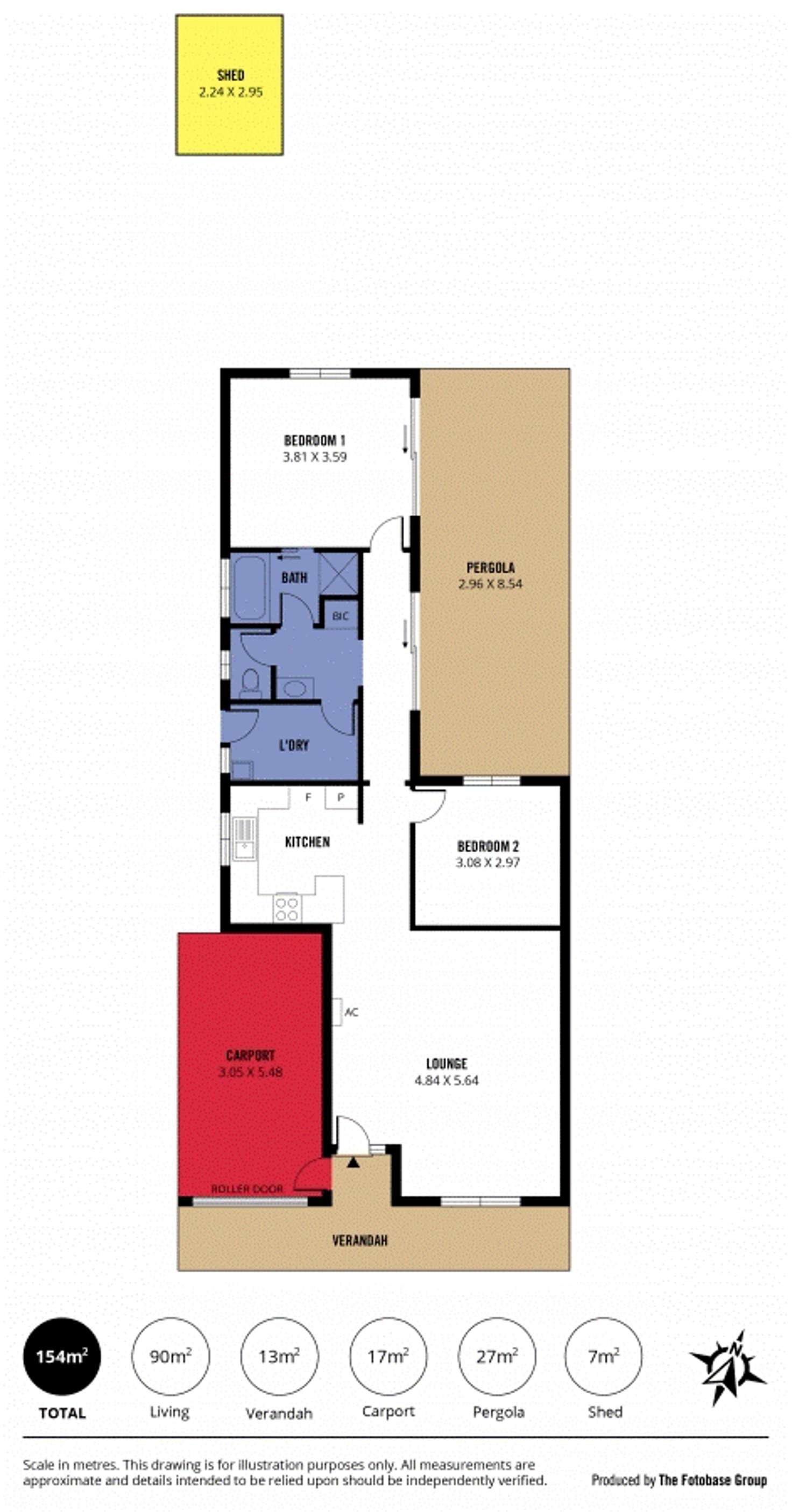 Floorplan of Homely unit listing, Unit 1, 55 Zephyr Terrace, Port Willunga SA 5173