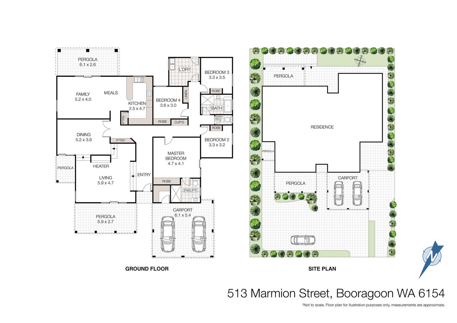 Floorplan of Homely house listing, 513 Marmion Street, Booragoon WA 6154
