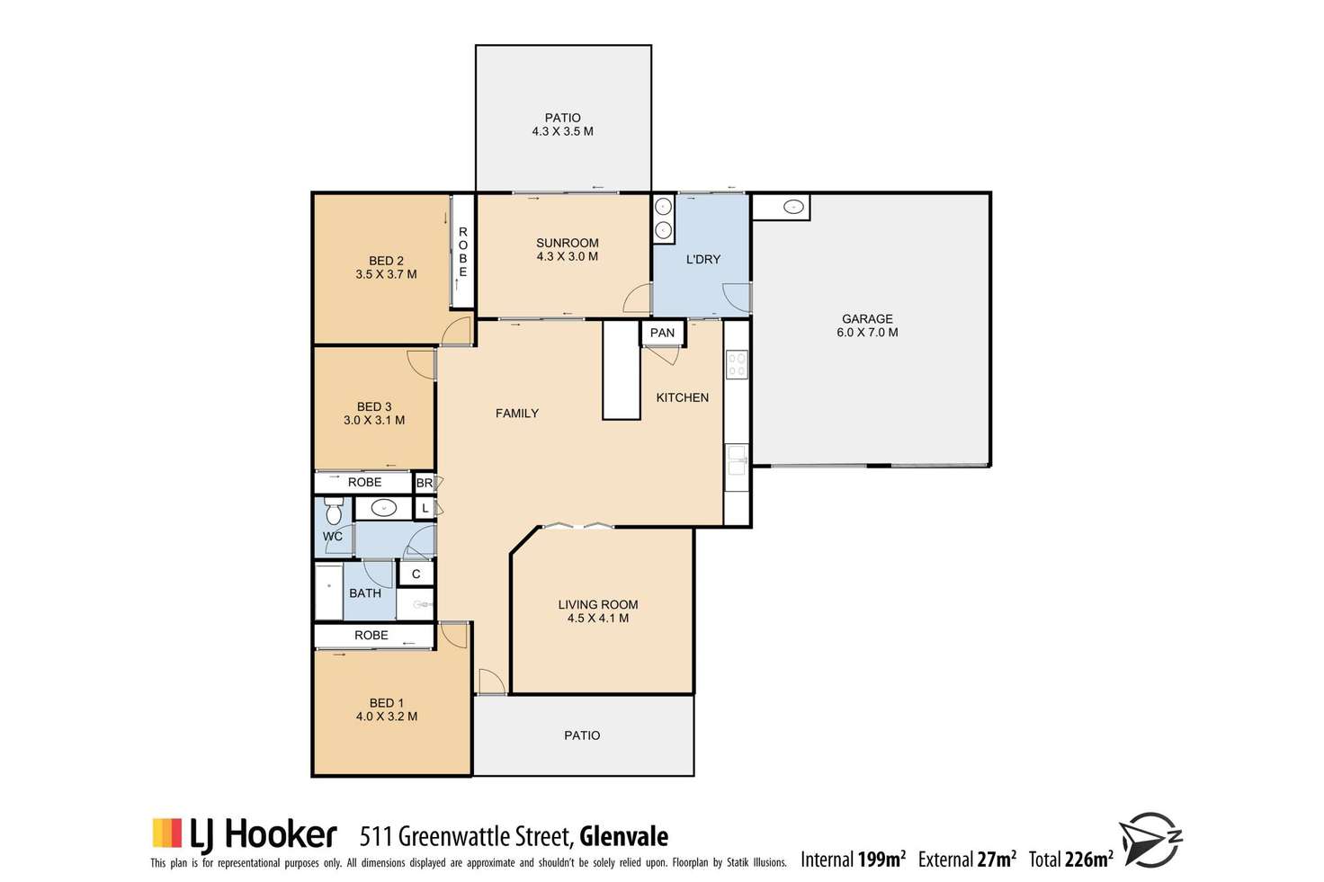 Floorplan of Homely house listing, 511 Greenwattle Street, Glenvale QLD 4350