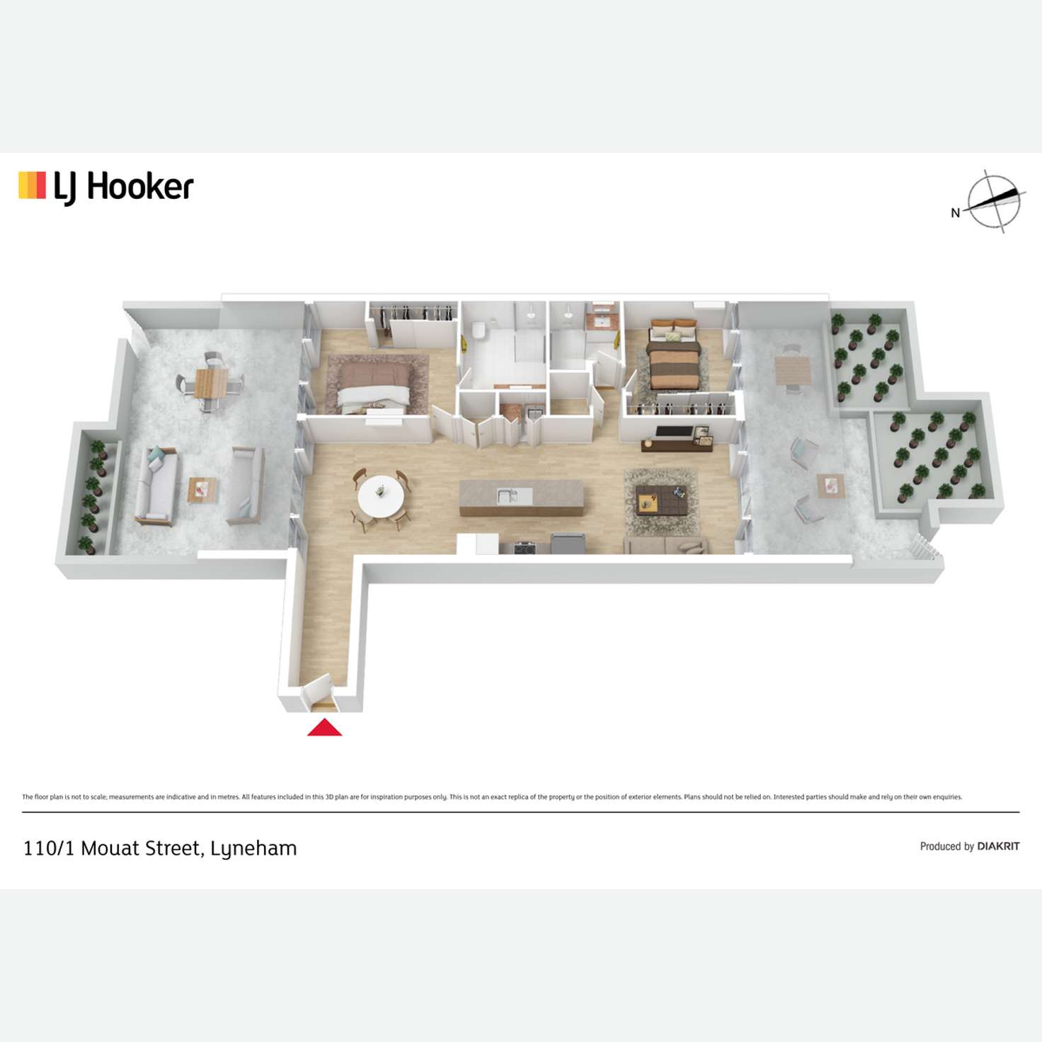 Floorplan of Homely apartment listing, 110/1 Mouat Street, Lyneham ACT 2602