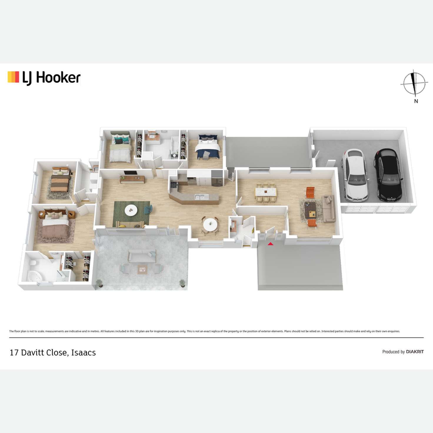 Floorplan of Homely house listing, 17 Davitt Close, Isaacs ACT 2607