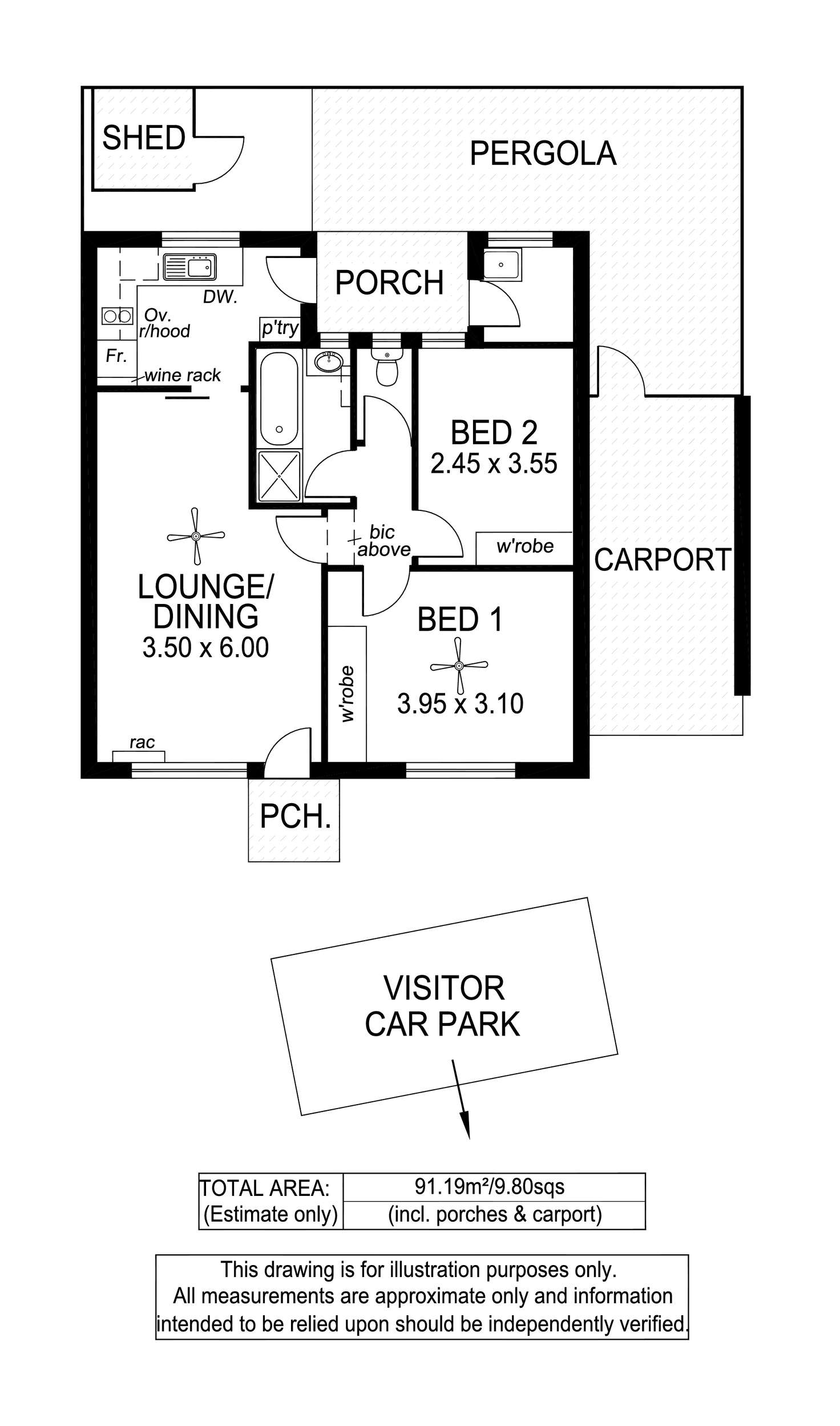 Floorplan of Homely unit listing, 8/30 Simcock Street, West Beach SA 5024