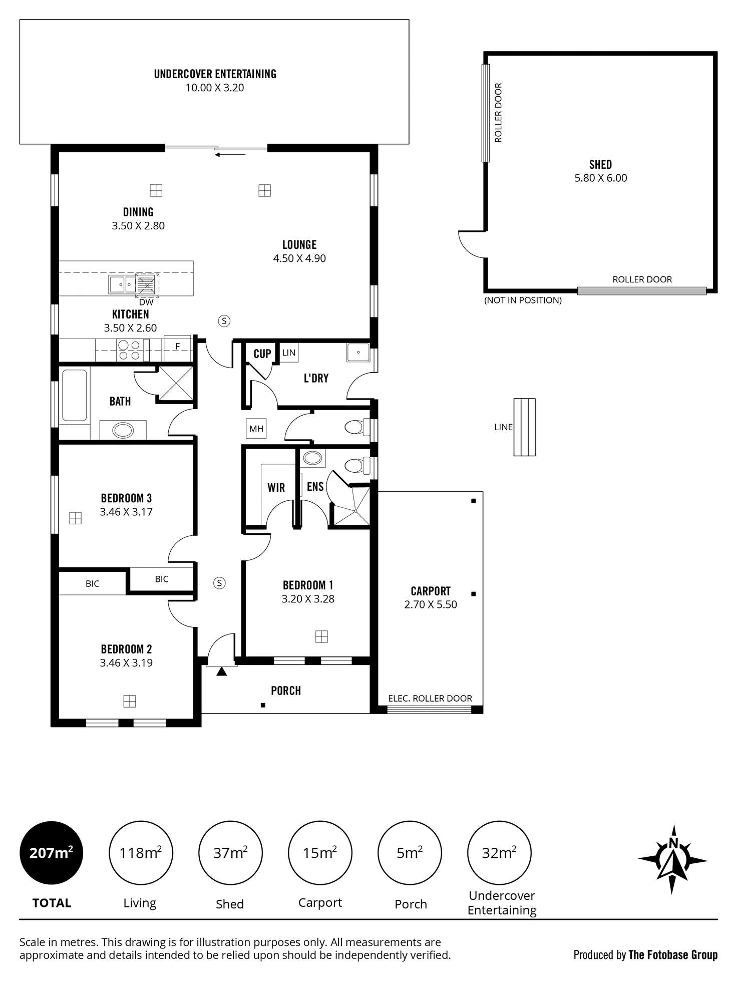 Floorplan of Homely house listing, 3 Rouse Court, Nairne SA 5252