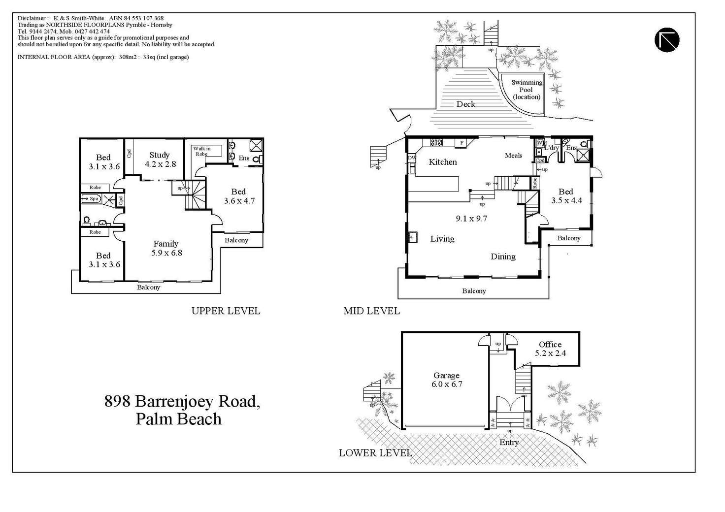 Floorplan of Homely house listing, 898 Barrenjoey Road, Palm Beach NSW 2108