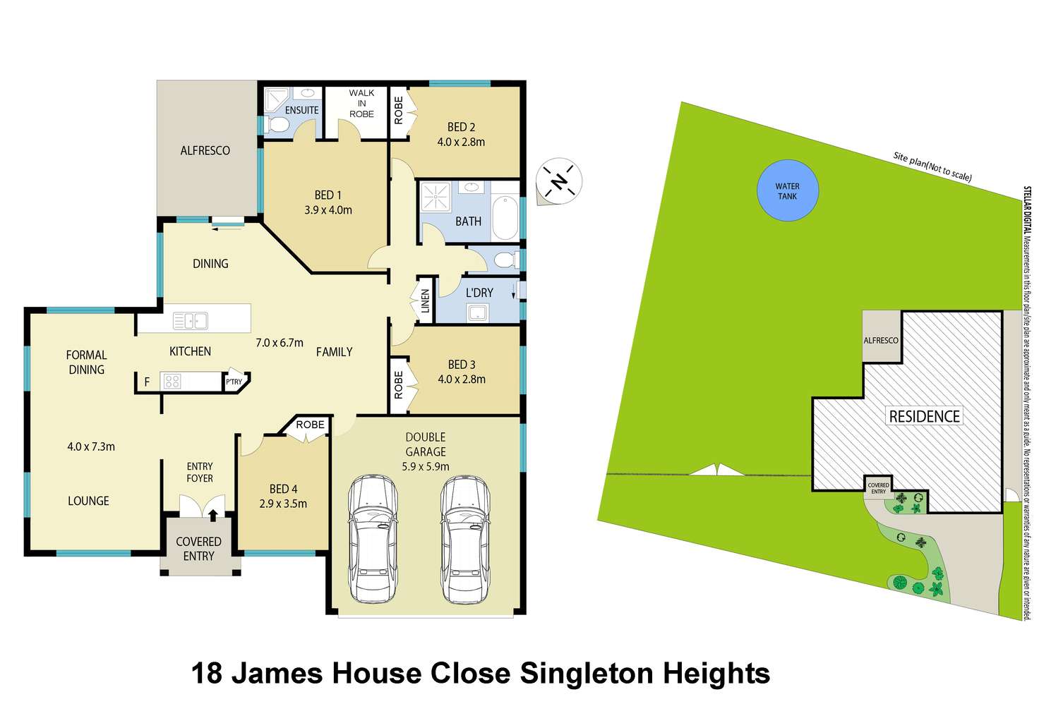 Floorplan of Homely house listing, 18 James House Close, Singleton NSW 2330