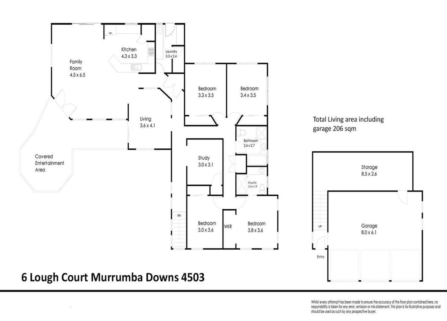 Floorplan of Homely house listing, 6 Lough Court, Murrumba Downs QLD 4503