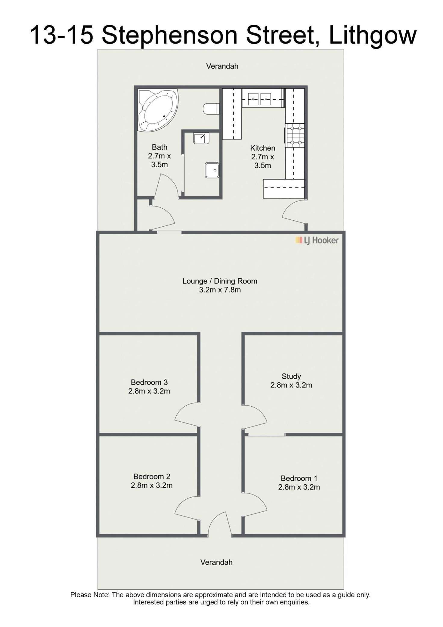 Floorplan of Homely house listing, 13-15 Stephenson Street, Lithgow NSW 2790