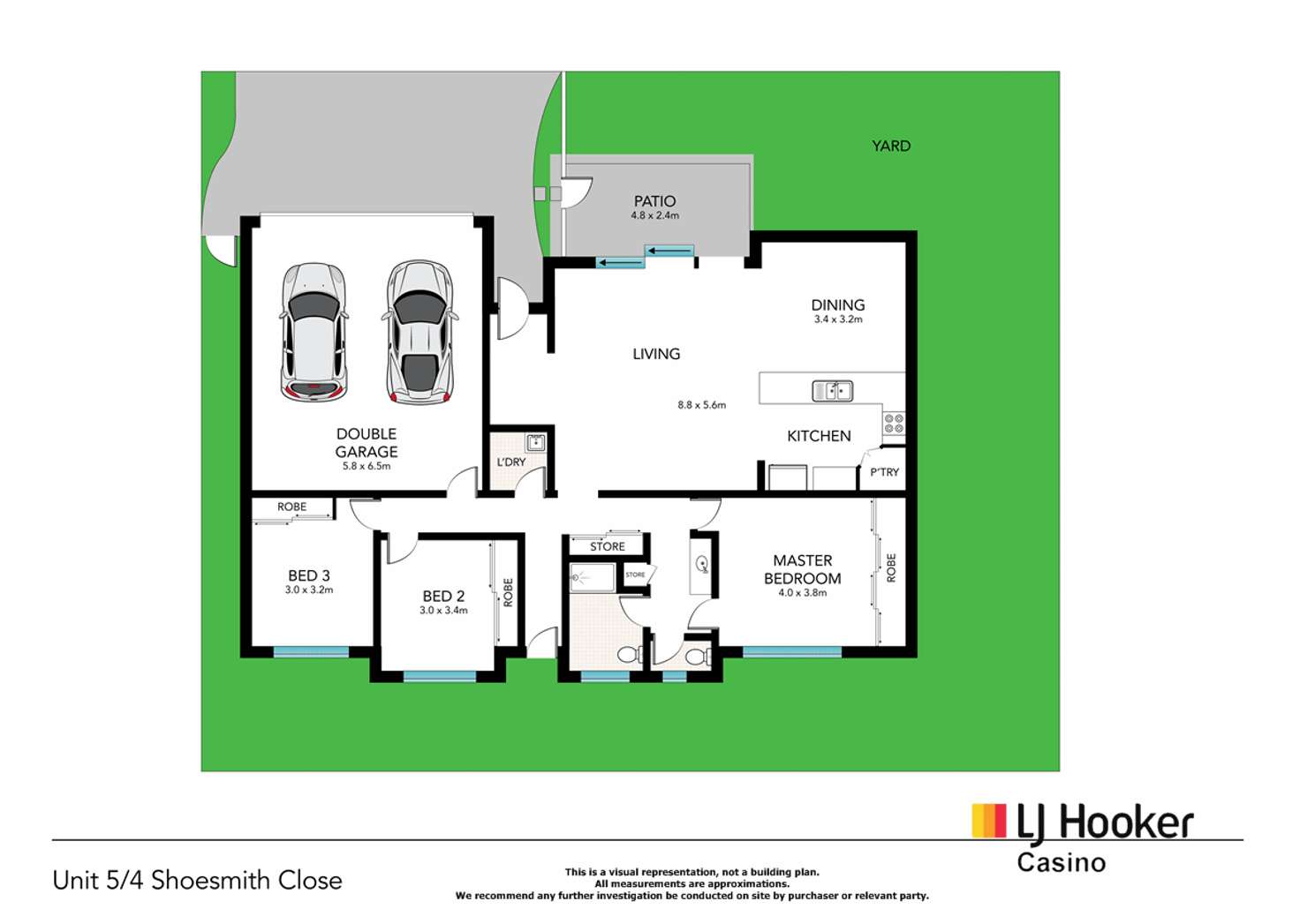 Floorplan of Homely house listing, Villa 5/4 Shoesmith Close, Casino NSW 2470