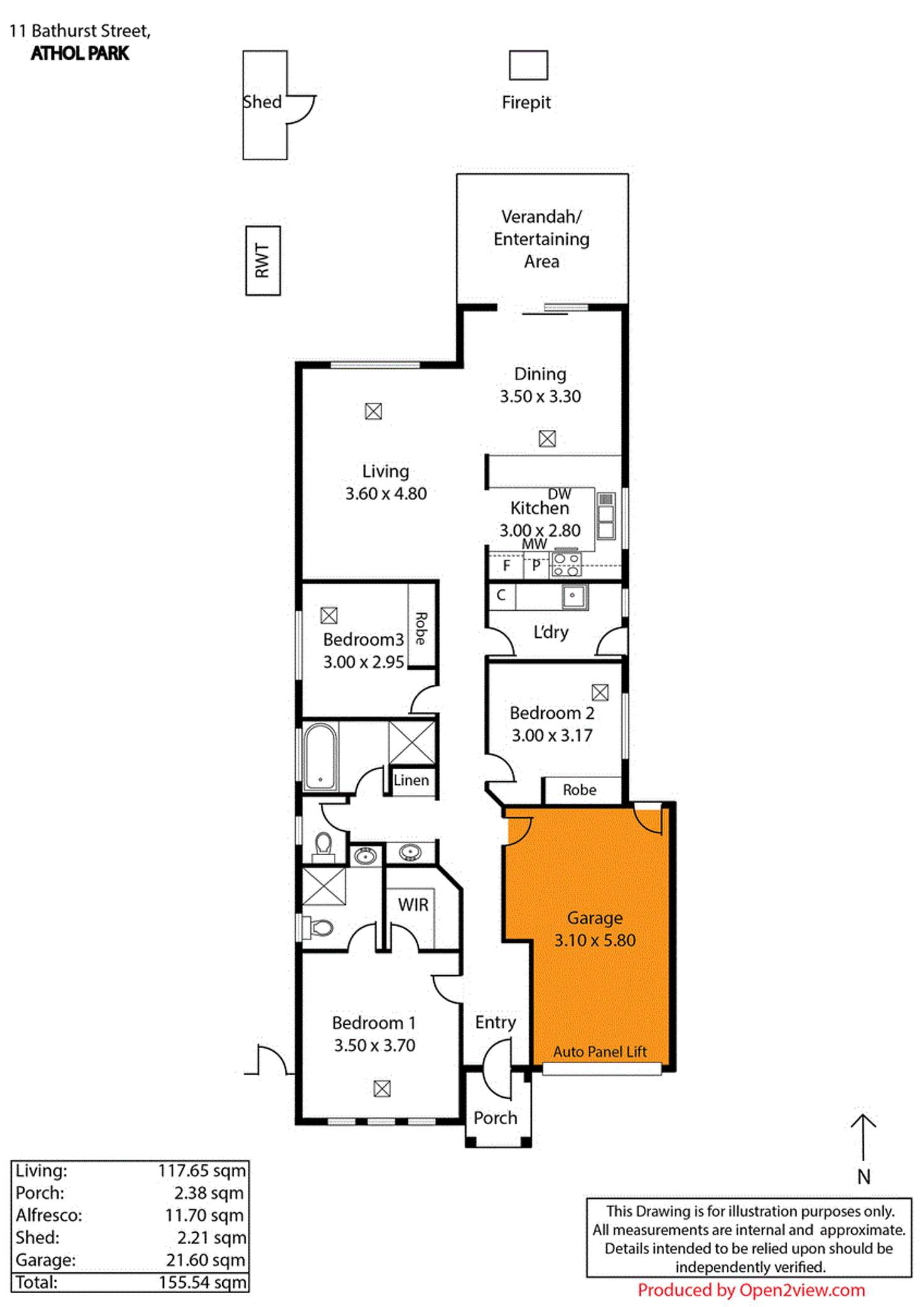 Floorplan of Homely house listing, 11 Bathurst Street, Athol Park SA 5012