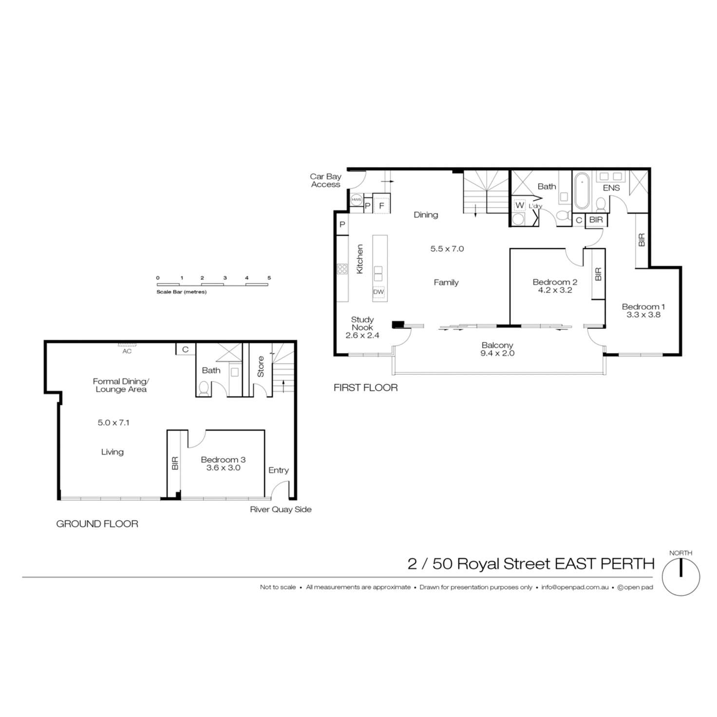 Floorplan of Homely apartment listing, 2/50 Royal Street, East Perth WA 6004