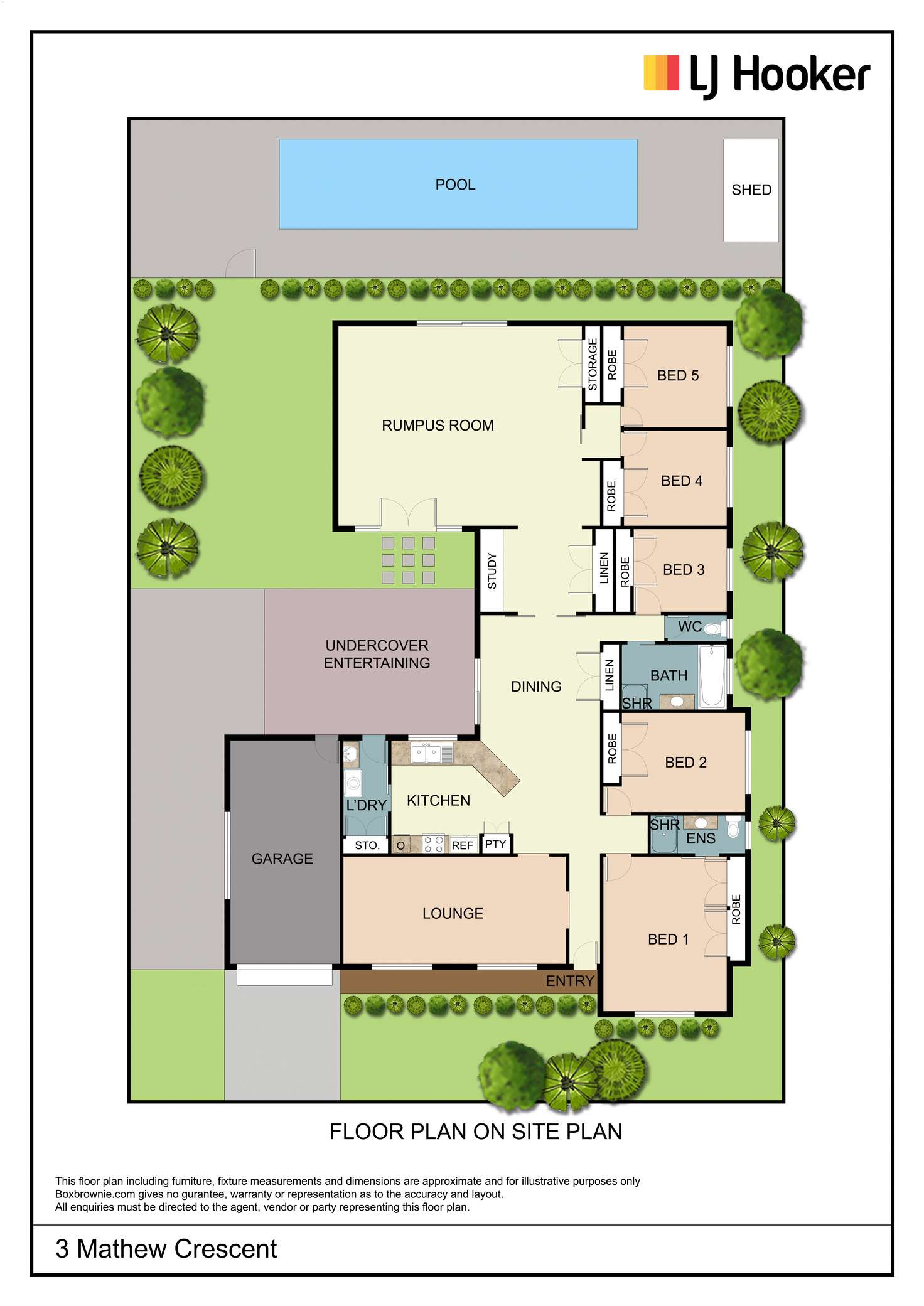 Floorplan of Homely house listing, 3 Mathew Crescent, Young NSW 2594