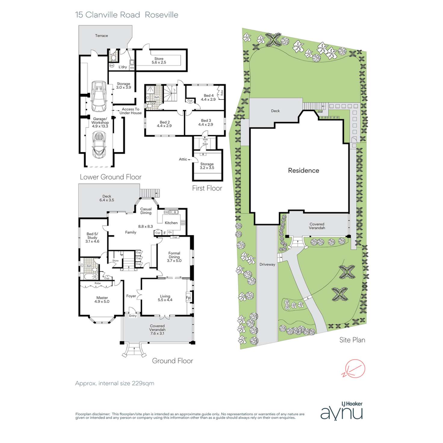 Floorplan of Homely house listing, 15 Clanville Road, Roseville NSW 2069