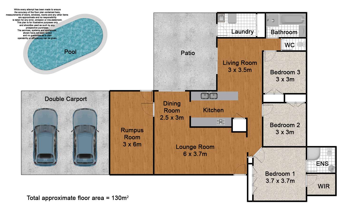 Floorplan of Homely house listing, 3 Riseborough Crescent, Crestmead QLD 4132