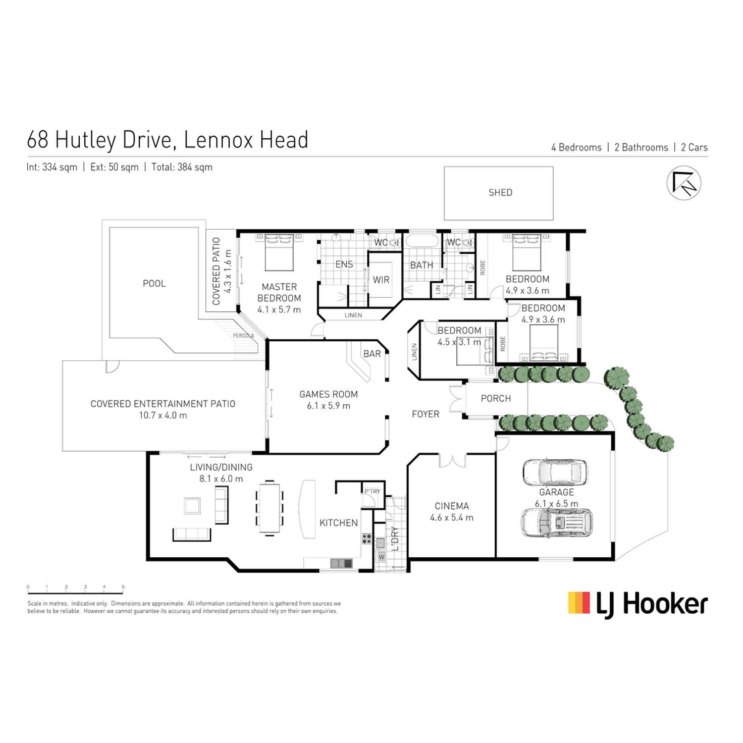 Floorplan of Homely house listing, 68 Hutley Drive, Lennox Head NSW 2478