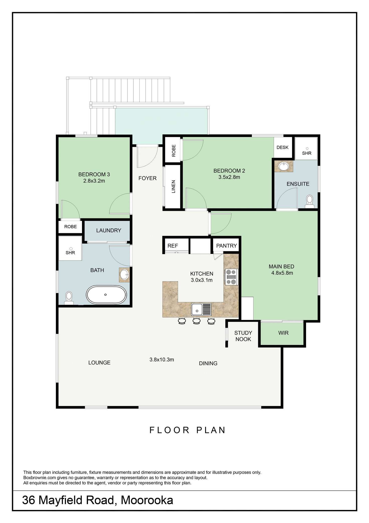 Floorplan of Homely house listing, 36A Mayfield Road, Moorooka QLD 4105