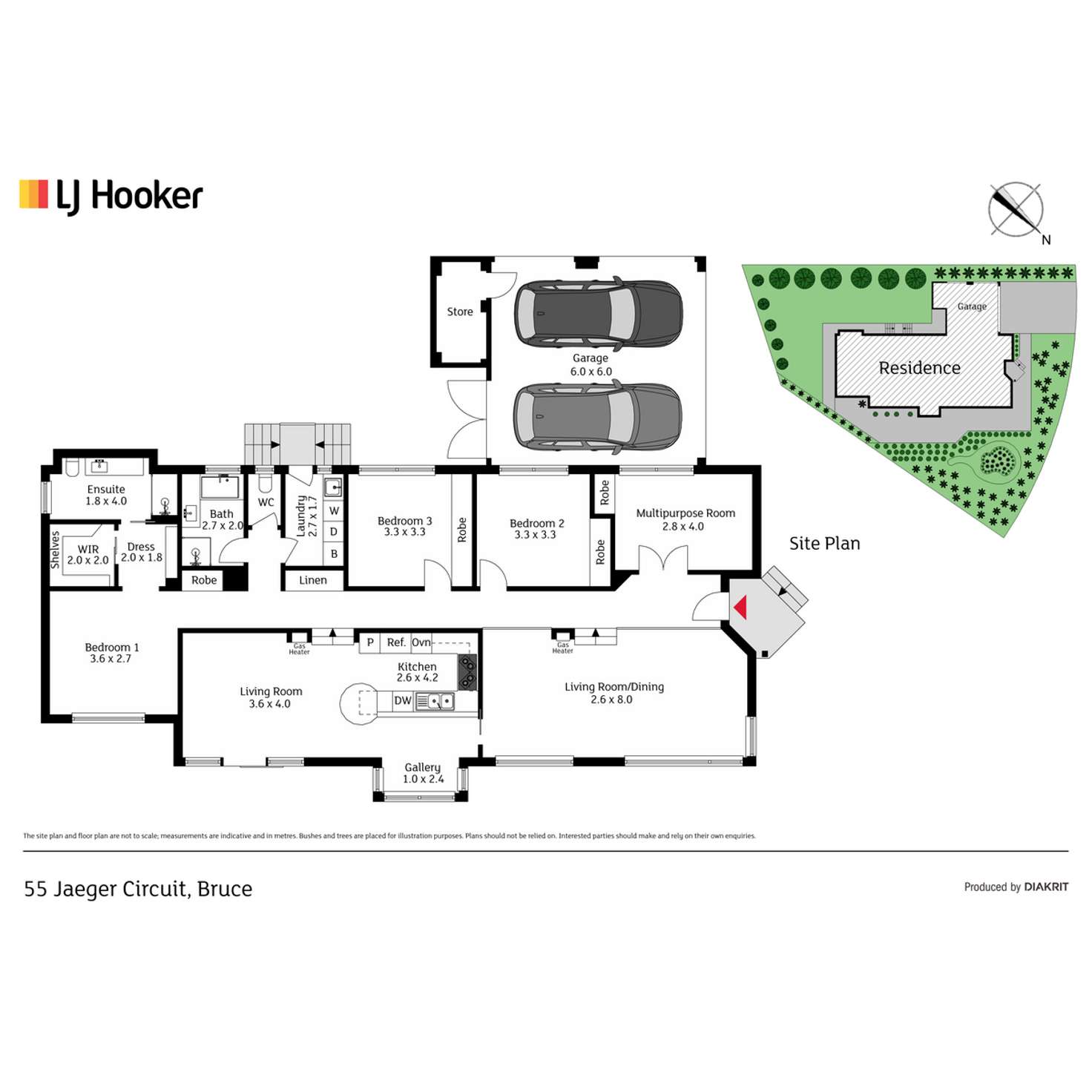 Floorplan of Homely house listing, 55 Jaeger Circuit, Bruce ACT 2617