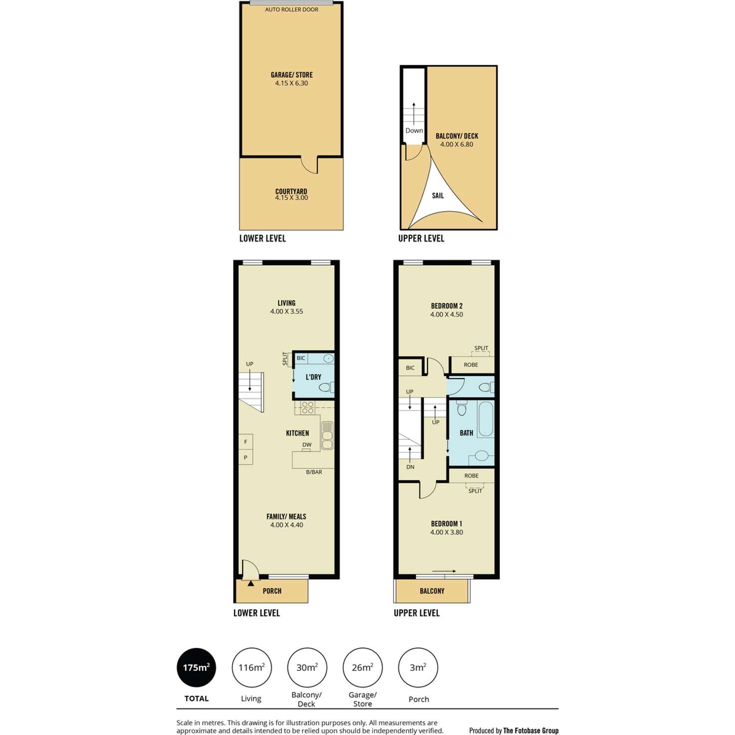 Floorplan of Homely townhouse listing, 10/1-7 Fletcher Road, Birkenhead SA 5015