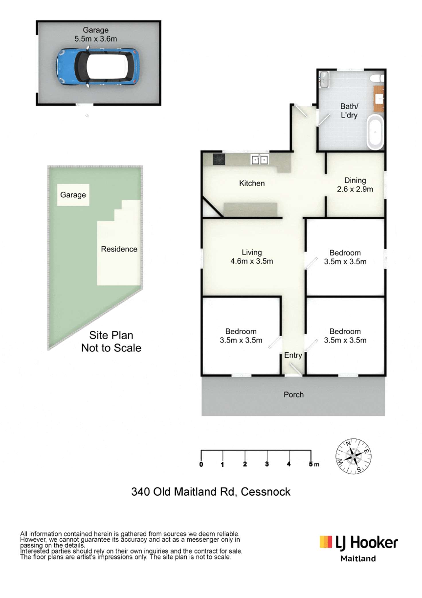 Floorplan of Homely house listing, 340 Old Maitland Road, Cessnock NSW 2325