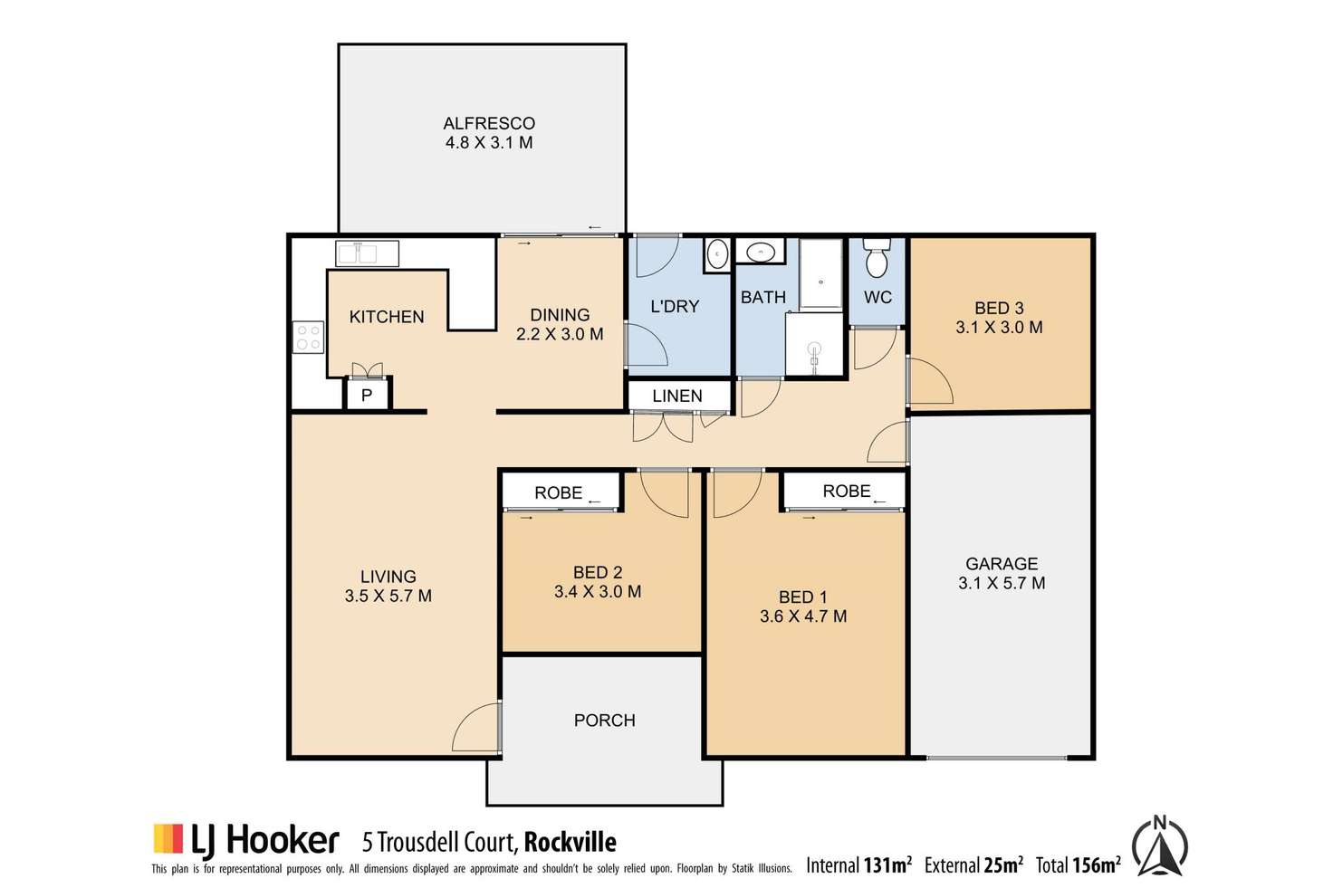Floorplan of Homely house listing, 5 Trousdell Court, Rockville QLD 4350