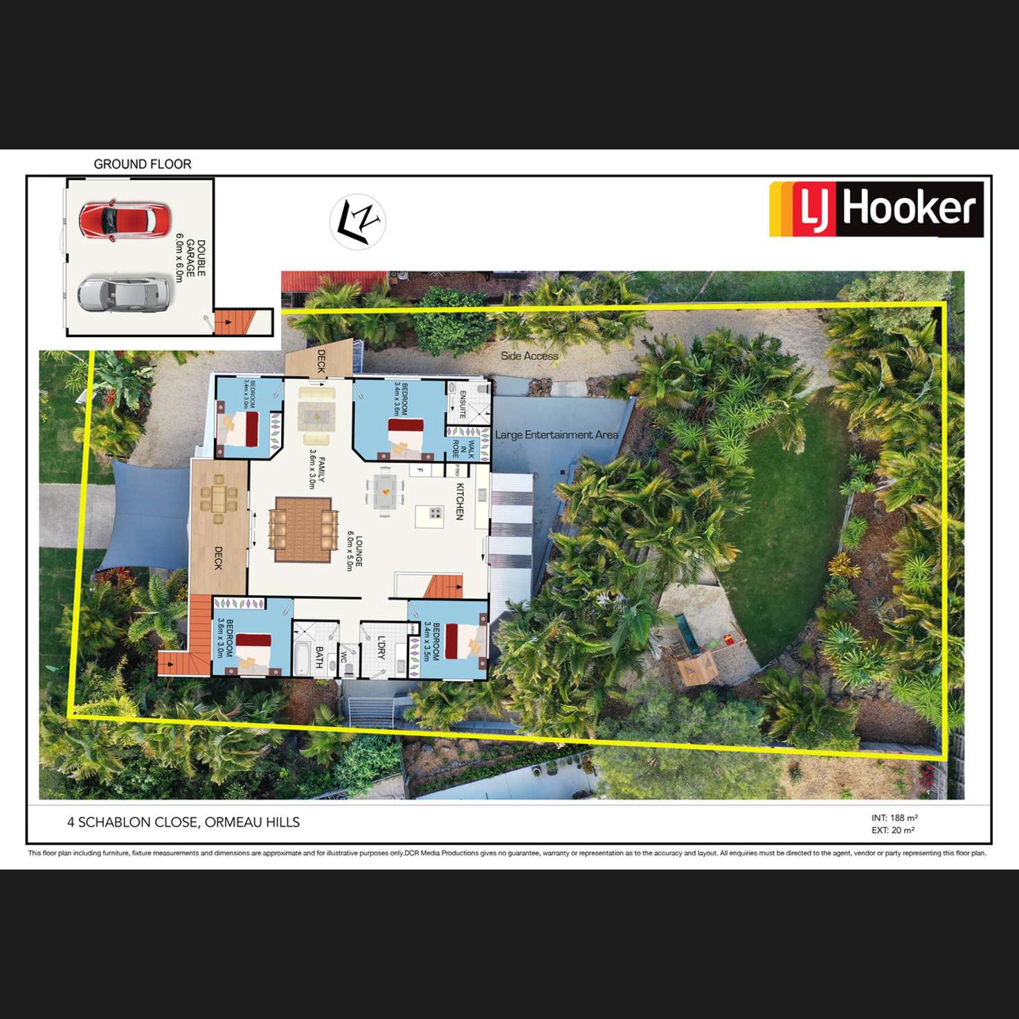 Floorplan of Homely house listing, 4 Schablon Close, Ormeau Hills QLD 4208