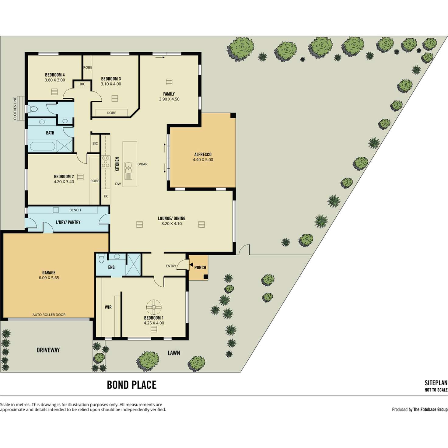 Floorplan of Homely house listing, 6 Bond Place, Mawson Lakes SA 5095