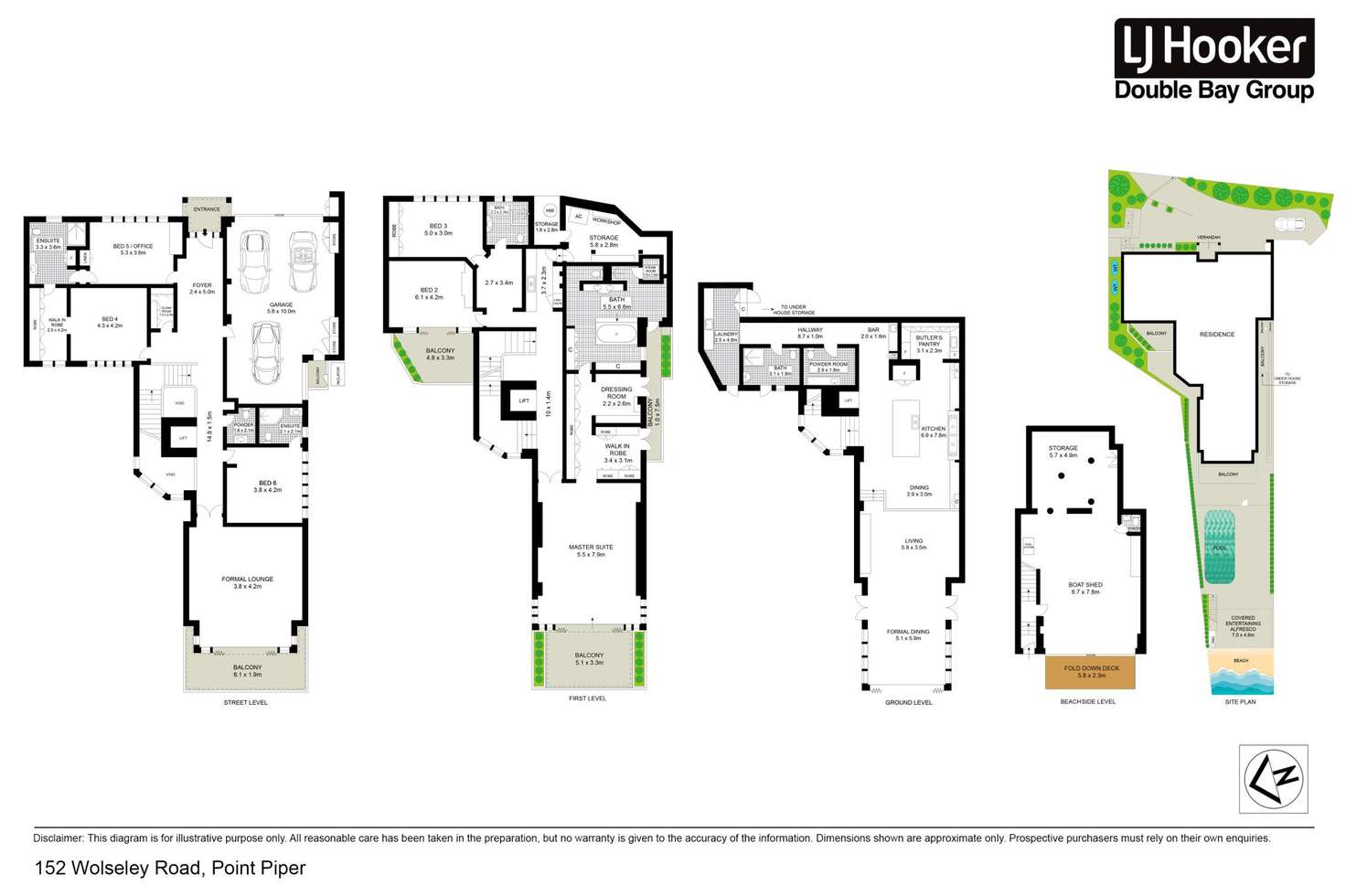 Floorplan of Homely house listing, 152 Wolseley Road, Point Piper NSW 2027