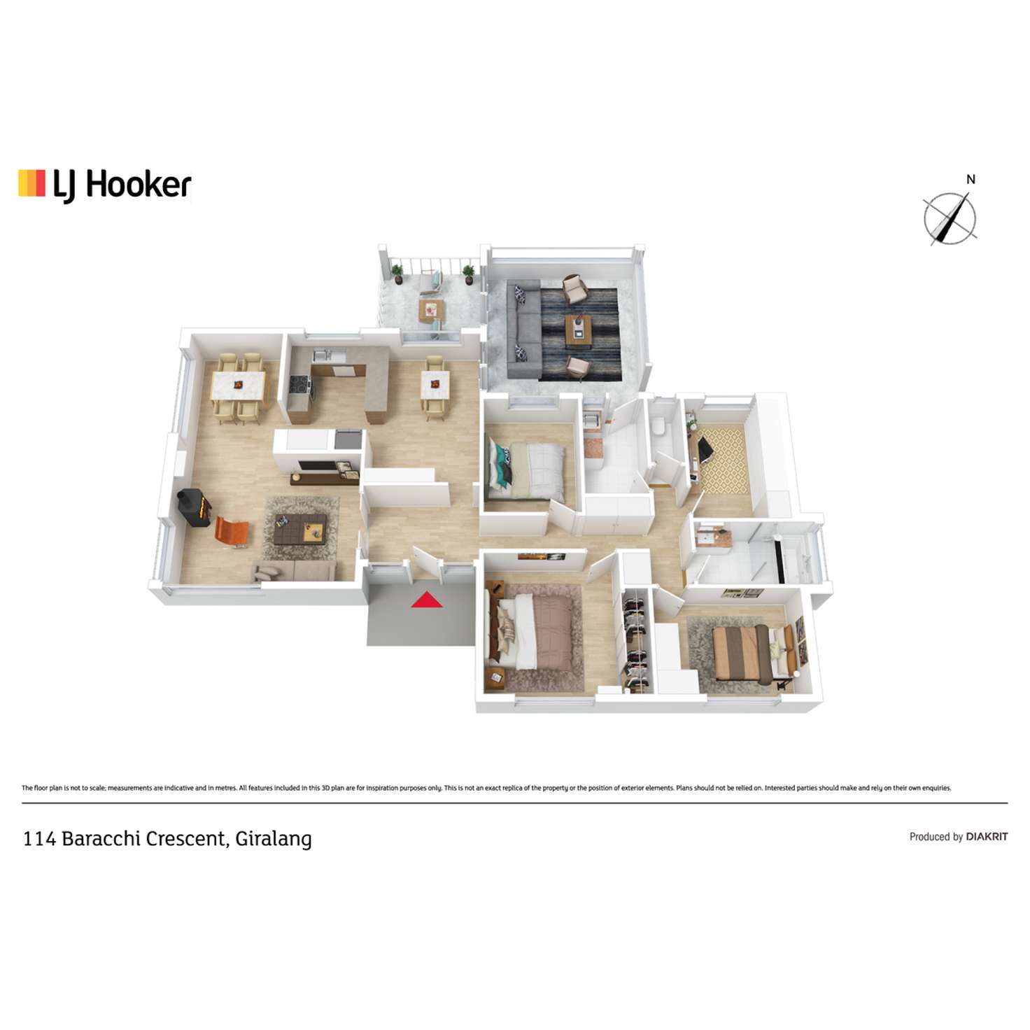 Floorplan of Homely house listing, 114 Baracchi Crescent, Giralang ACT 2617