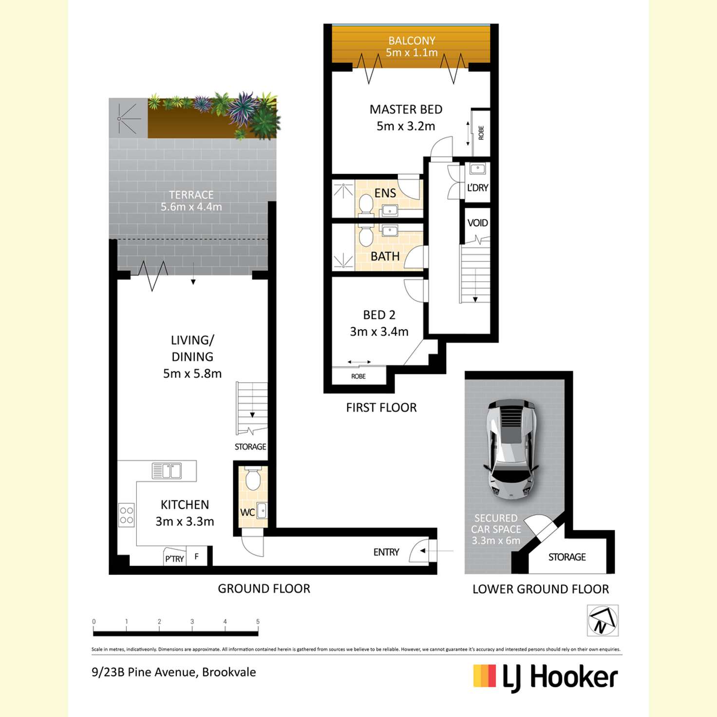 Floorplan of Homely unit listing, 9/23B-27 Pine Avenue, Brookvale NSW 2100