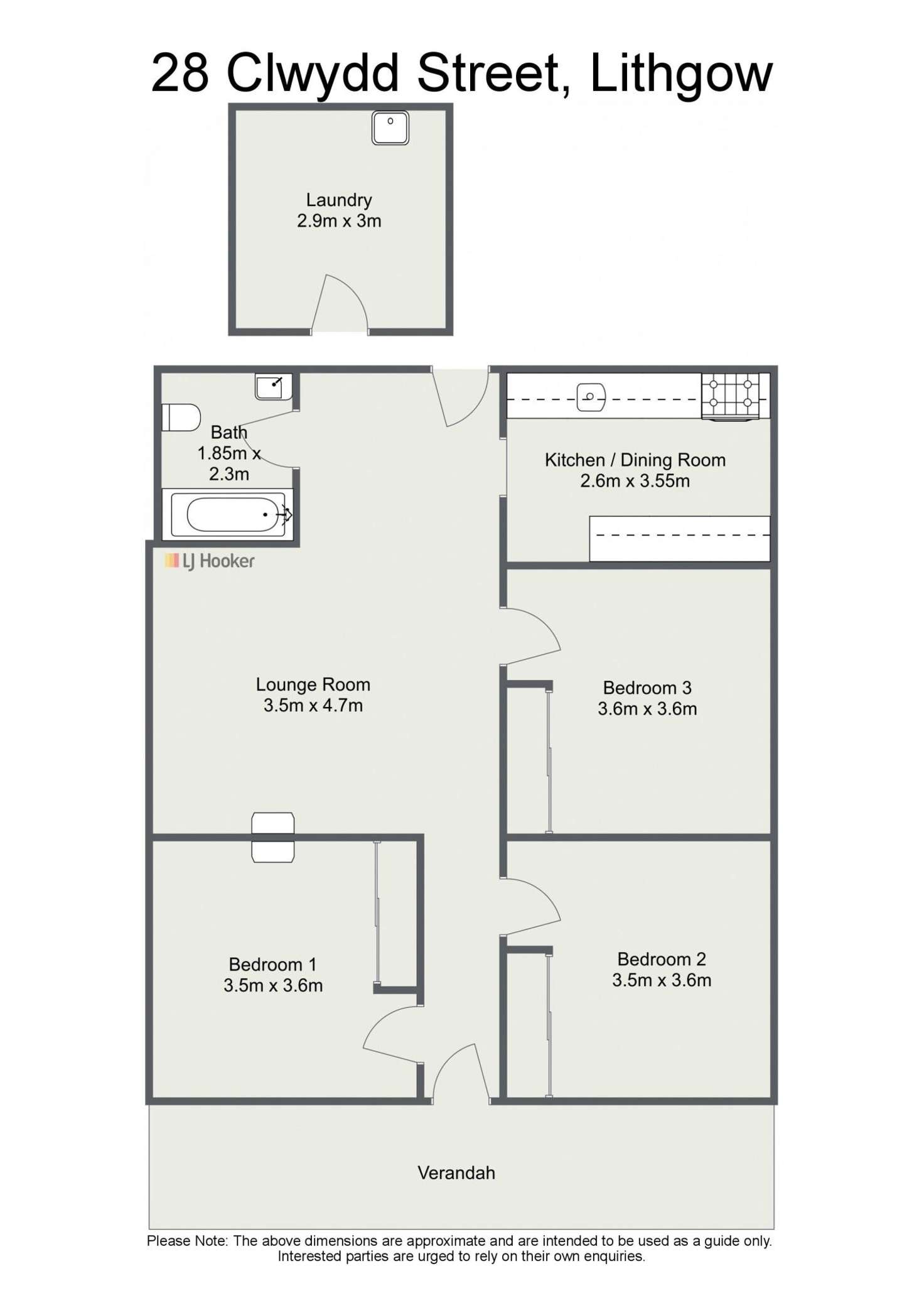 Floorplan of Homely house listing, 28 Clwydd Street, Lithgow NSW 2790