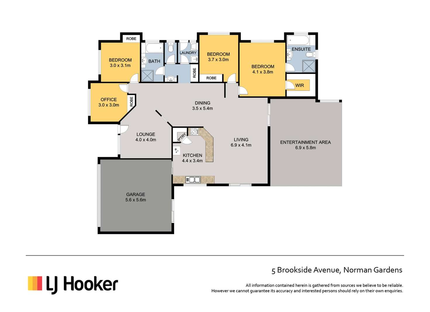 Floorplan of Homely house listing, 5 Brookside Avenue, Norman Gardens QLD 4701