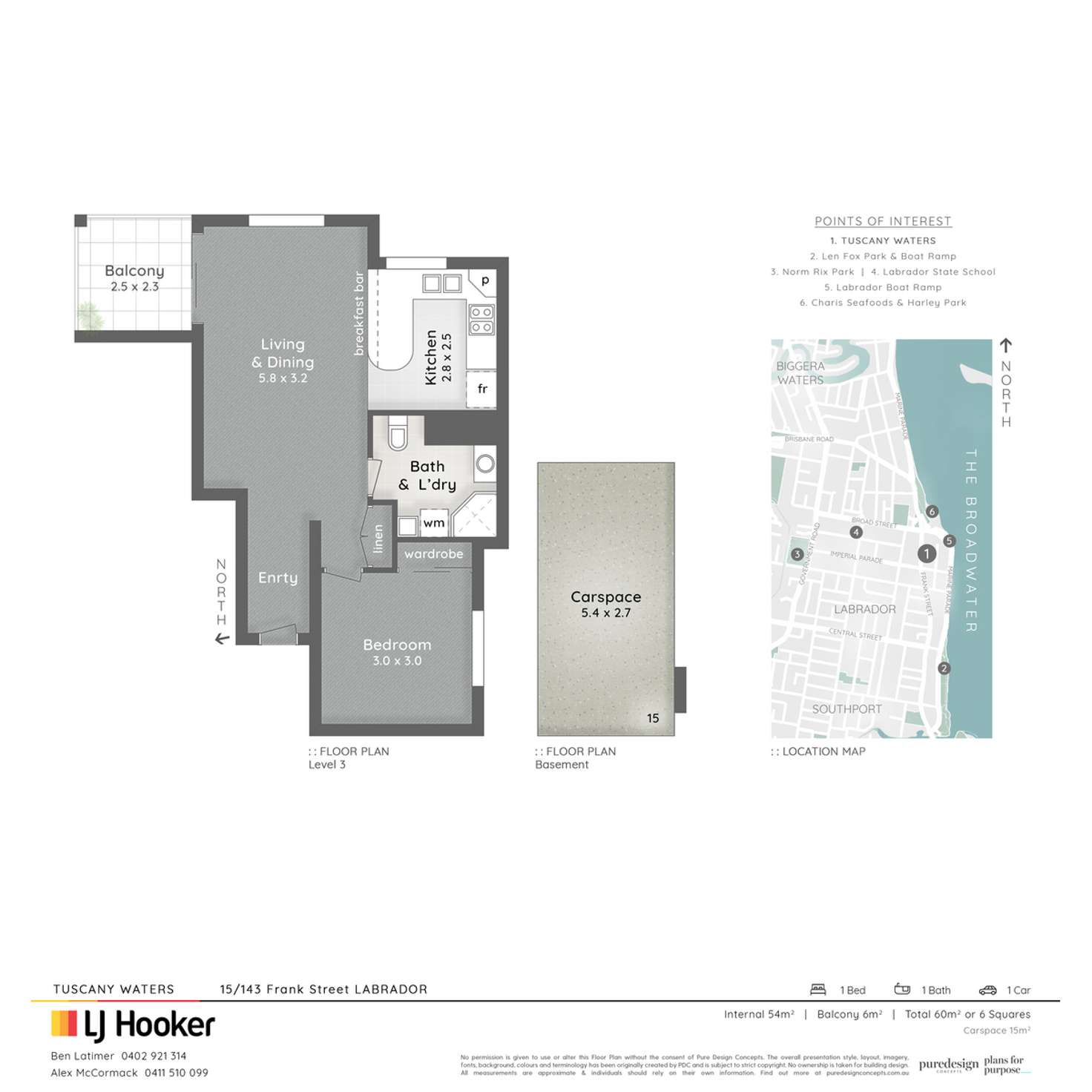 Floorplan of Homely unit listing, 15/143 Frank Street, Labrador QLD 4215