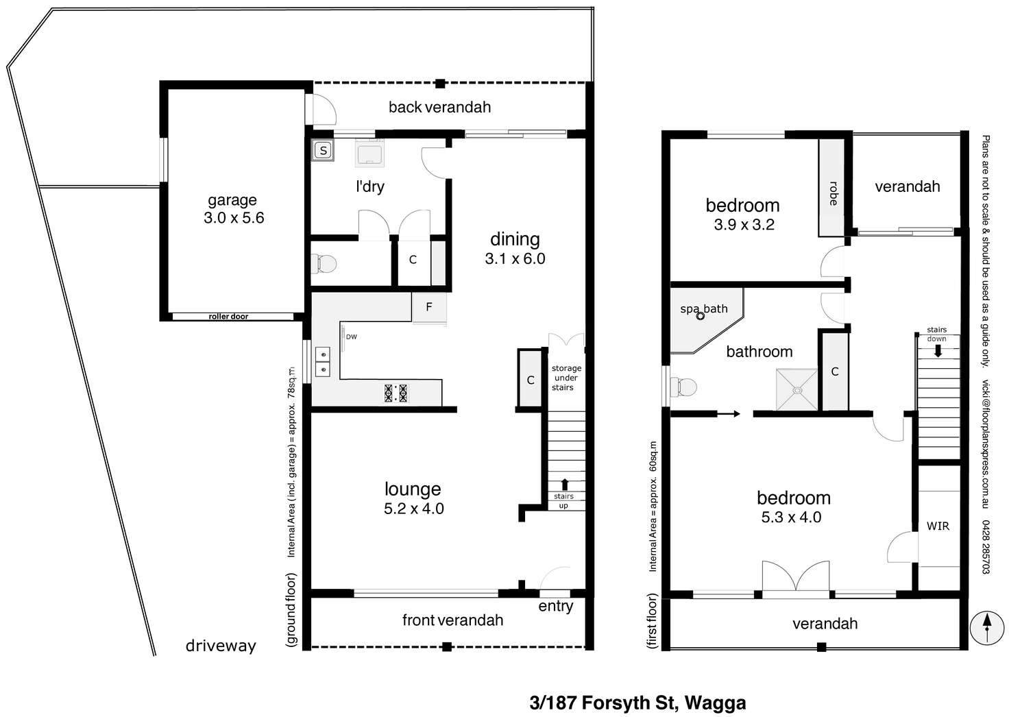 Floorplan of Homely townhouse listing, Unit 3/187 Forsyth Street, Wagga Wagga NSW 2650