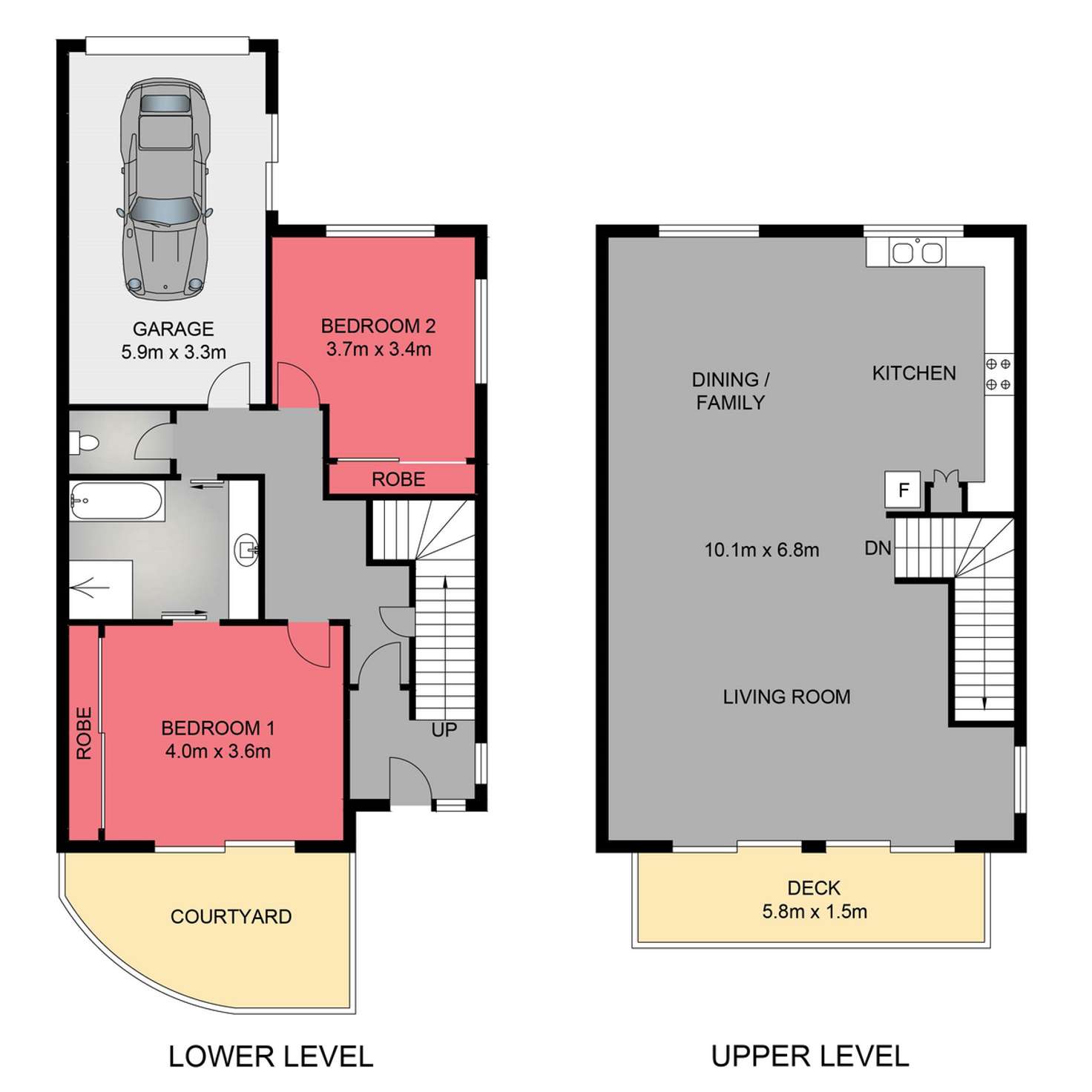 Floorplan of Homely townhouse listing, 2/37 Isabella Drive, Skennars Head NSW 2478