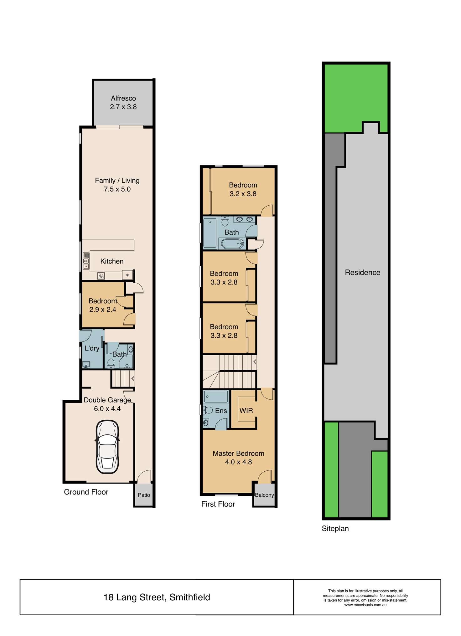 Floorplan of Homely house listing, 18 Lang Street, Smithfield NSW 2164