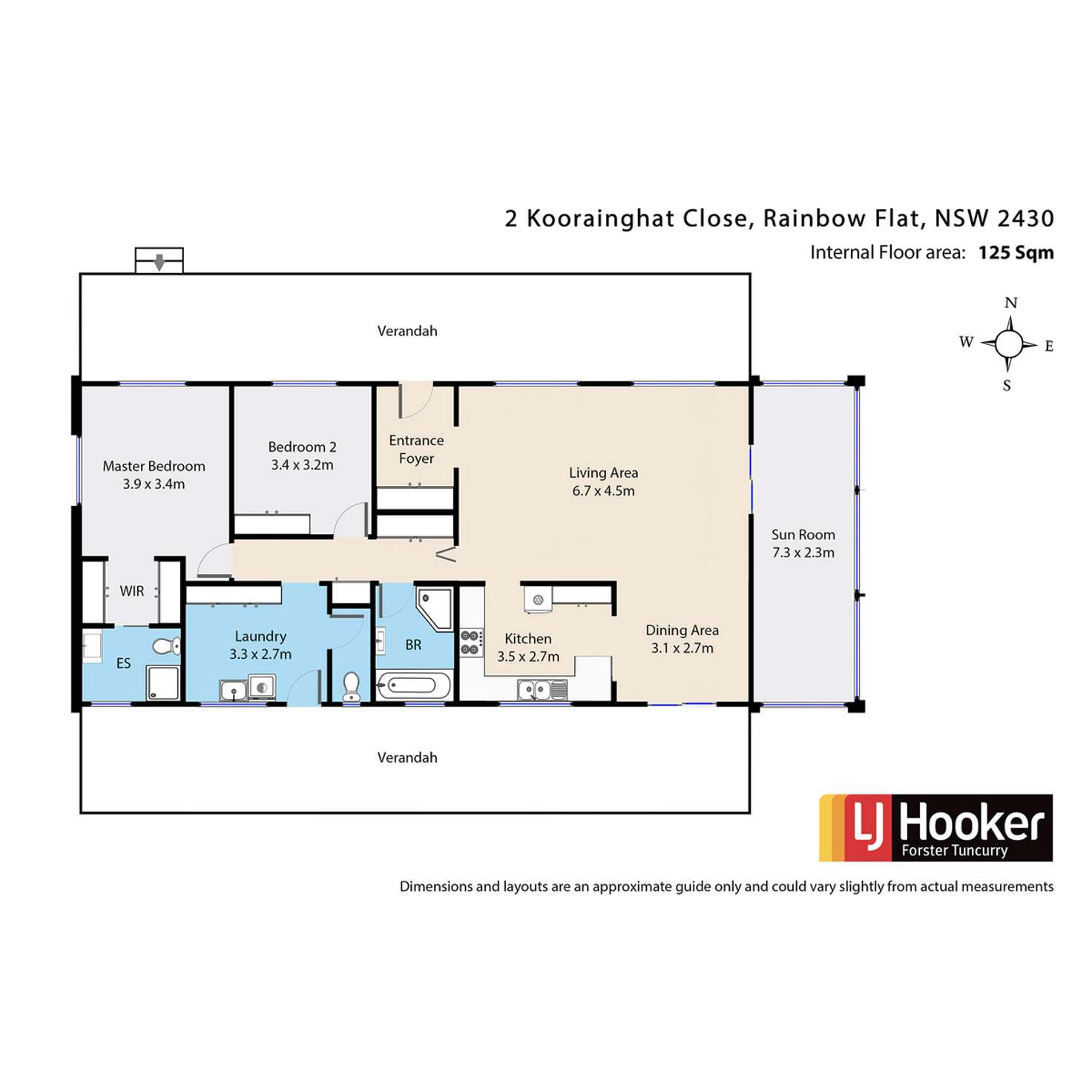 Floorplan of Homely house listing, 2 Koorainghat Close, Rainbow Flat NSW 2430