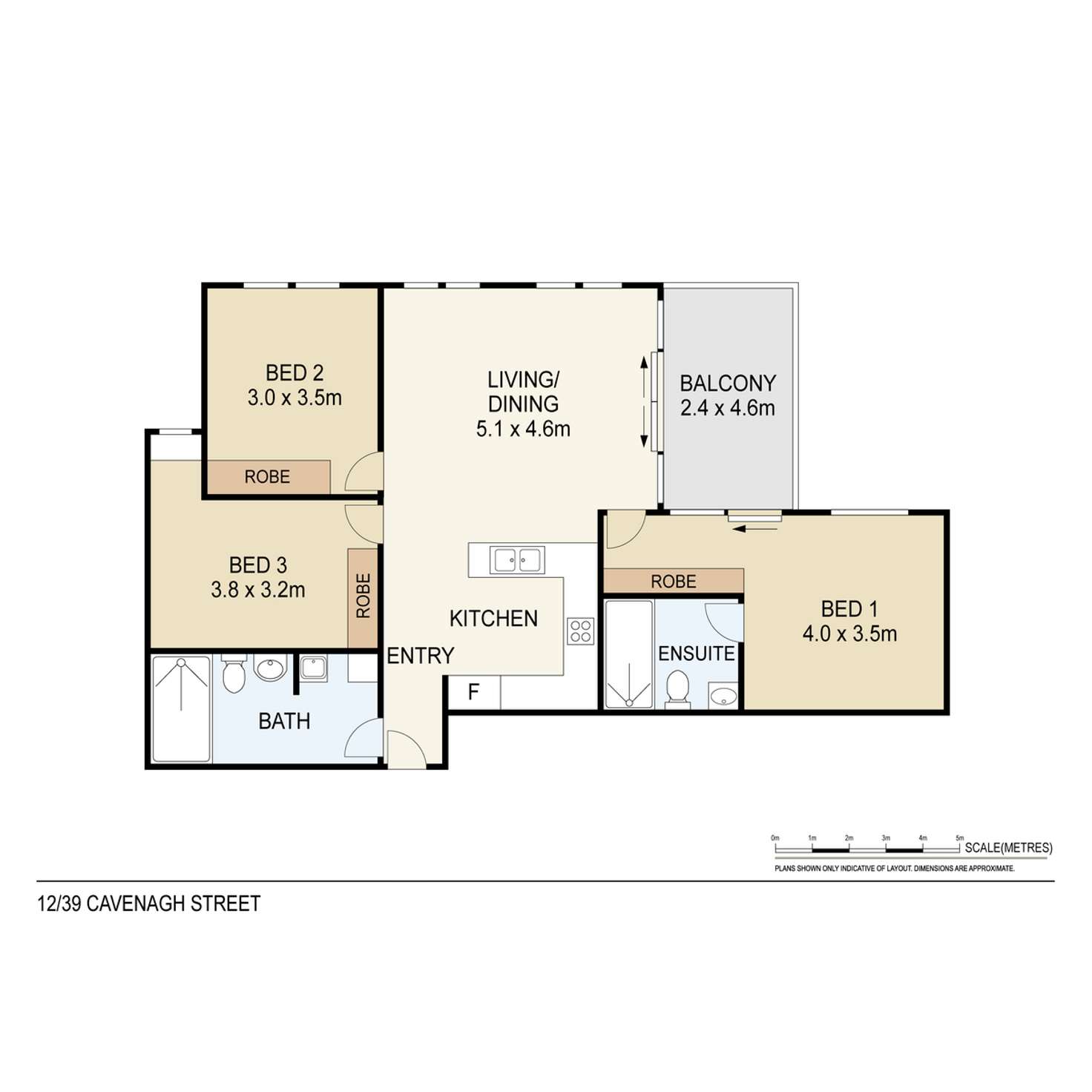 Floorplan of Homely apartment listing, 209/39 Cavenagh Street, Darwin City NT 800