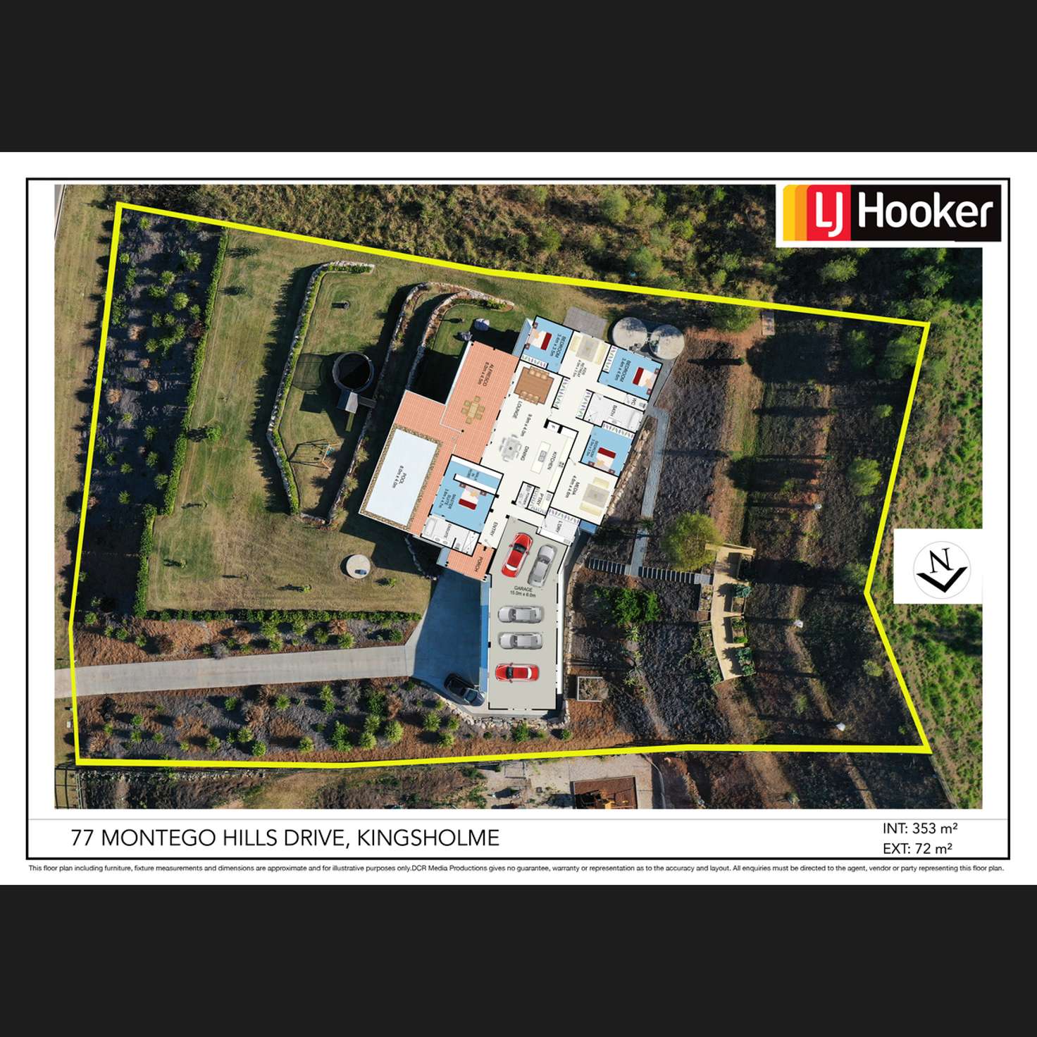 Floorplan of Homely house listing, 77 Montego Hills Drive, Kingsholme QLD 4208
