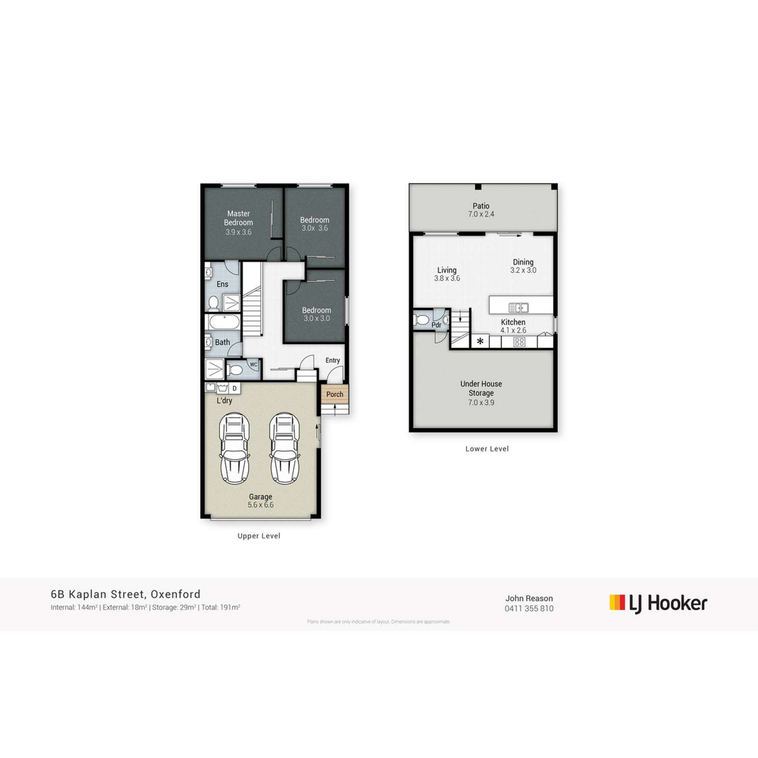 Floorplan of Homely semiDetached listing, 6B Kaplan Street, Oxenford QLD 4210