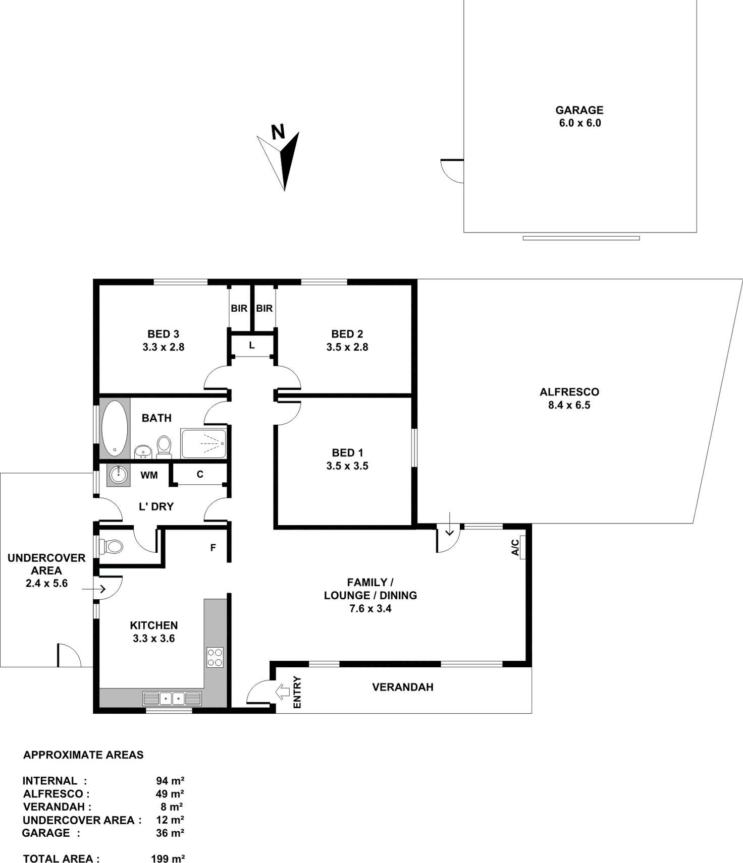 Floorplan of Homely house listing, 4 Stewart Street, Kidman Park SA 5025