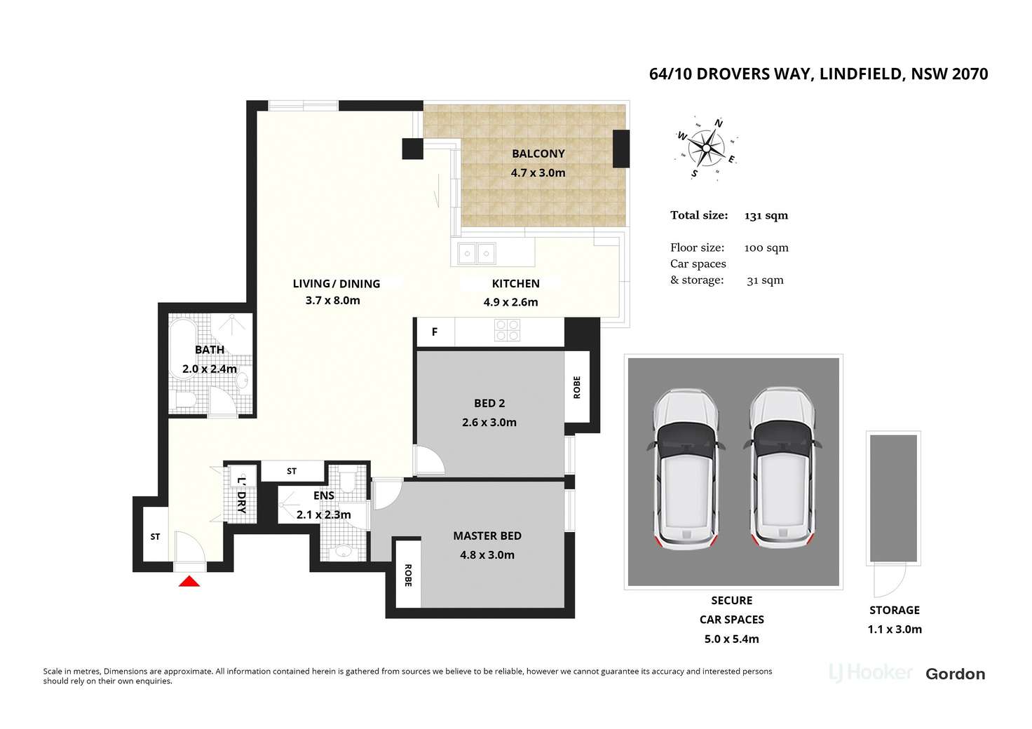 Floorplan of Homely unit listing, 64/10 Drovers Way, Lindfield NSW 2070