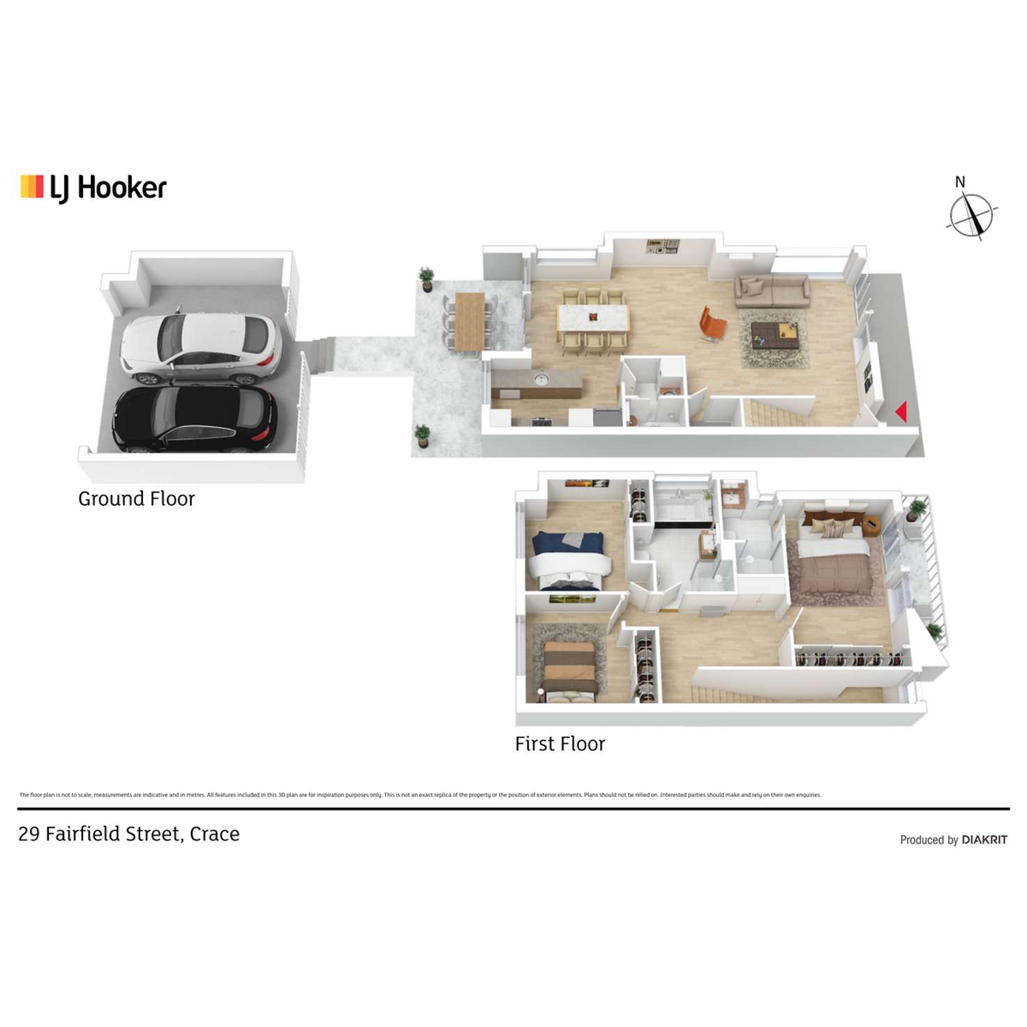 Floorplan of Homely townhouse listing, 29 Fairfield Street, Crace ACT 2911
