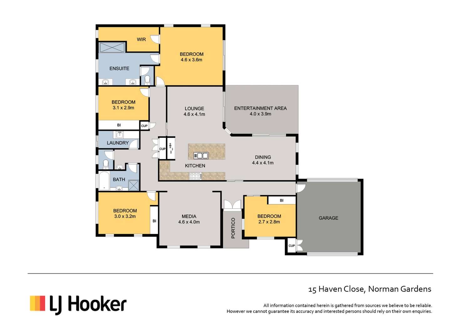 Floorplan of Homely house listing, 15 Haven Close, Norman Gardens QLD 4701