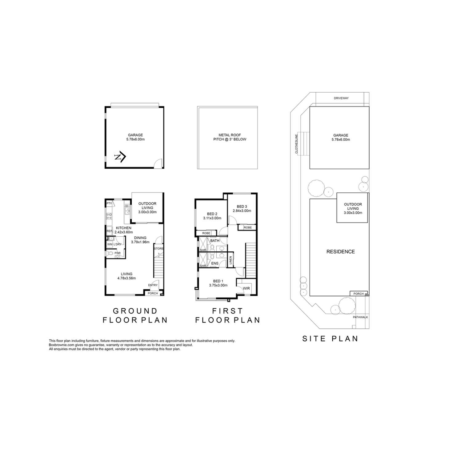 Floorplan of Homely townhouse listing, 933 Morris Road, Truganina VIC 3029