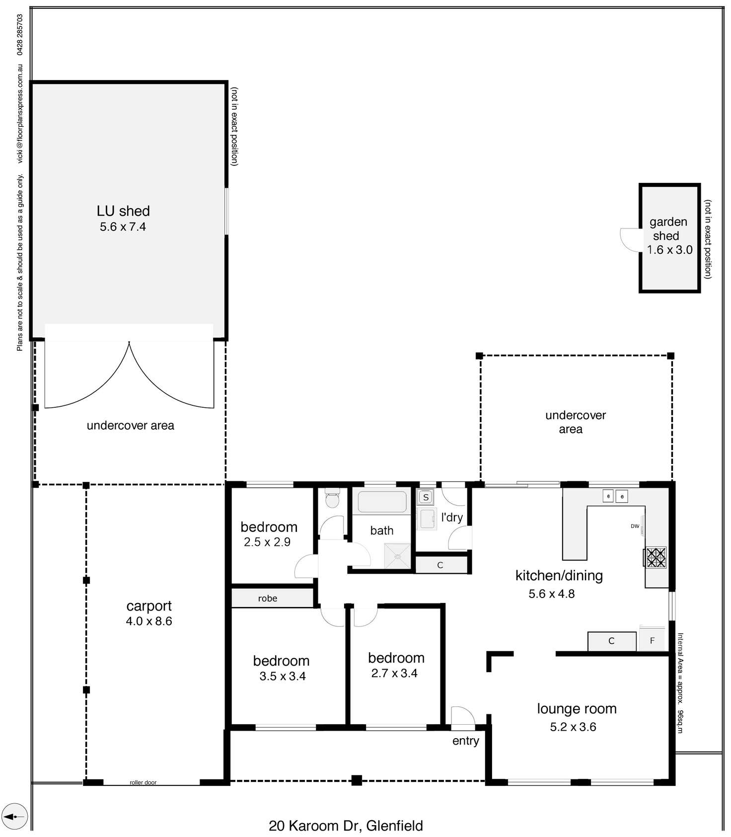 Floorplan of Homely house listing, 20 Karoom Drive, Glenfield Park NSW 2650