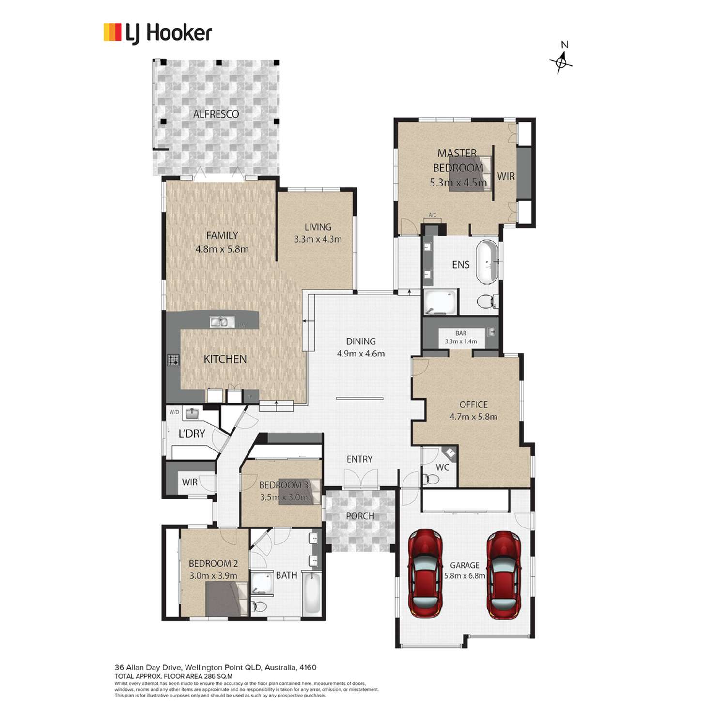 Floorplan of Homely house listing, 36 Allan Day Drive, Wellington Point QLD 4160