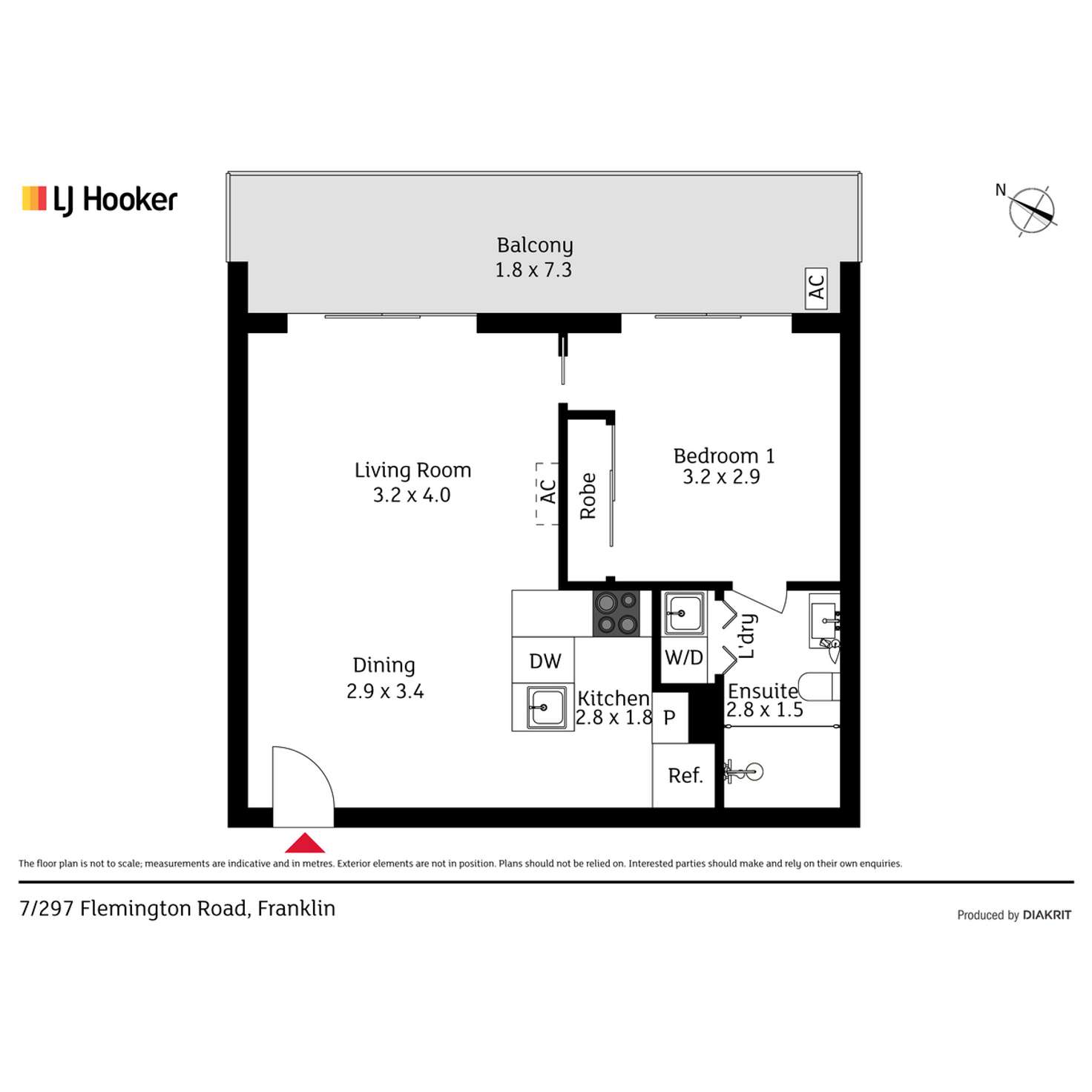 Floorplan of Homely apartment listing, 7/297 Flemington Road, Franklin ACT 2913