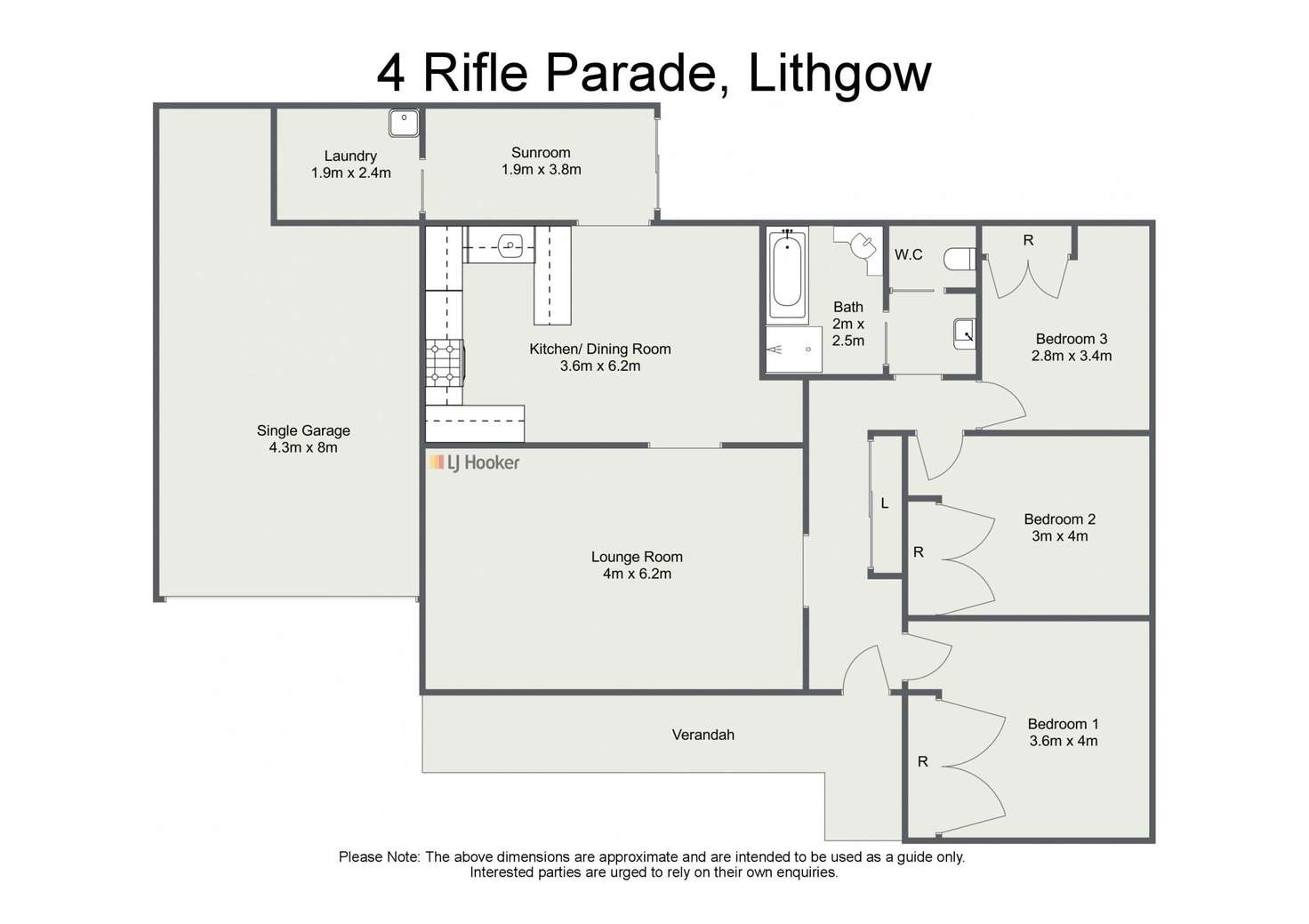 Floorplan of Homely house listing, 4 Rifle Parade, Lithgow NSW 2790